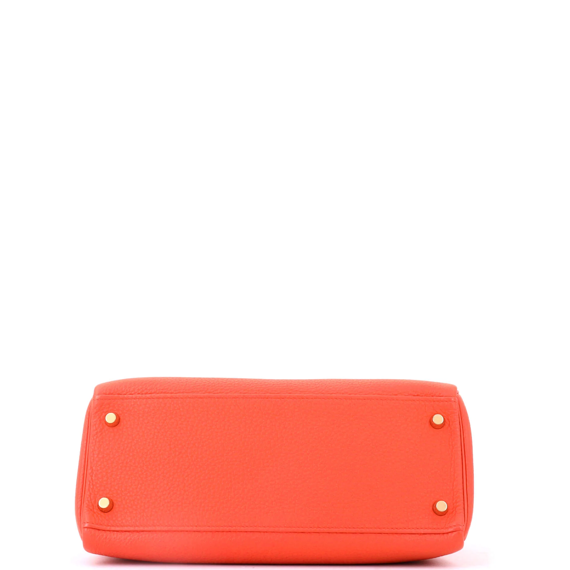 Kelly Handbag Capucine Togo with Gold Hardware 28 - Image 5