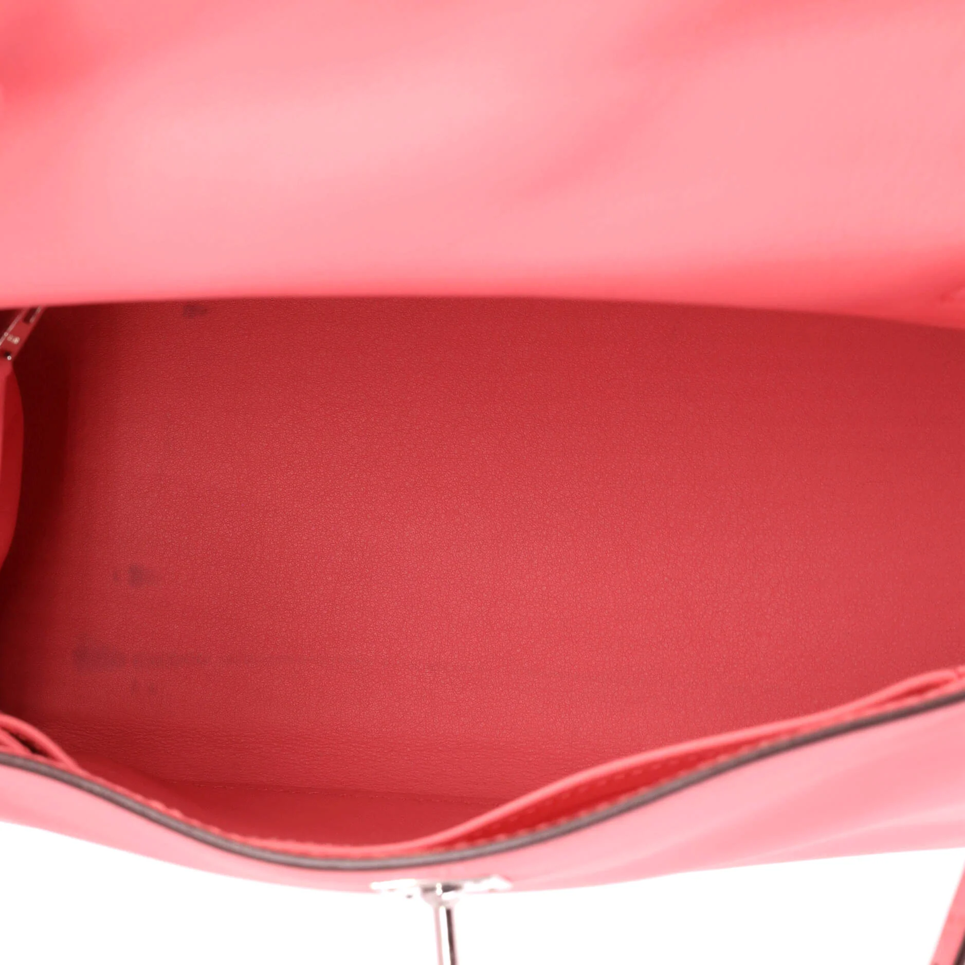 Kelly Handbag Rose D'Ete Swift with Palladium Hardware 25 - Image 6