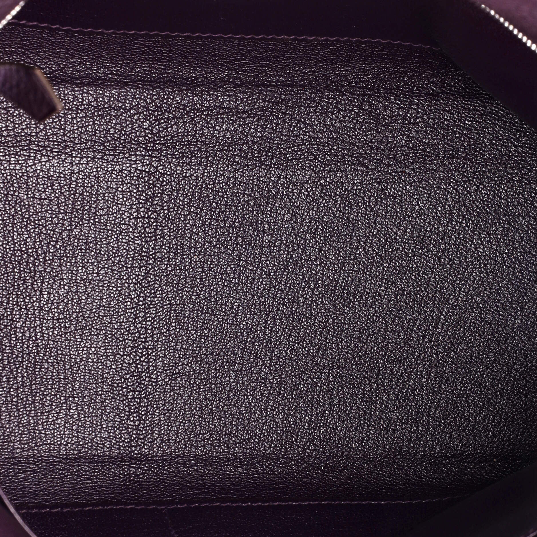 Kelly Handbag Cassis Clemence with Palladium Hardware 32 - Image 6