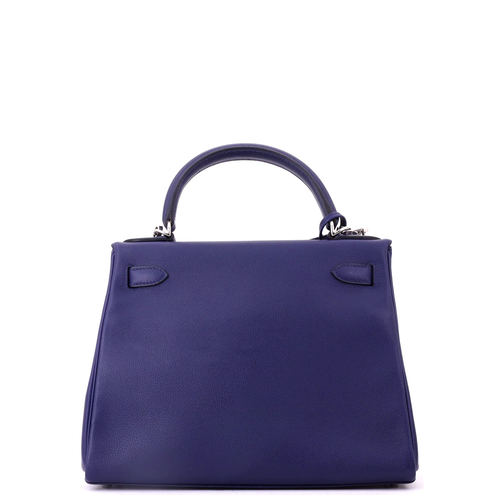 Kelly Handbag Verso Evercolor with Palladium Hardware 28 - Image 4