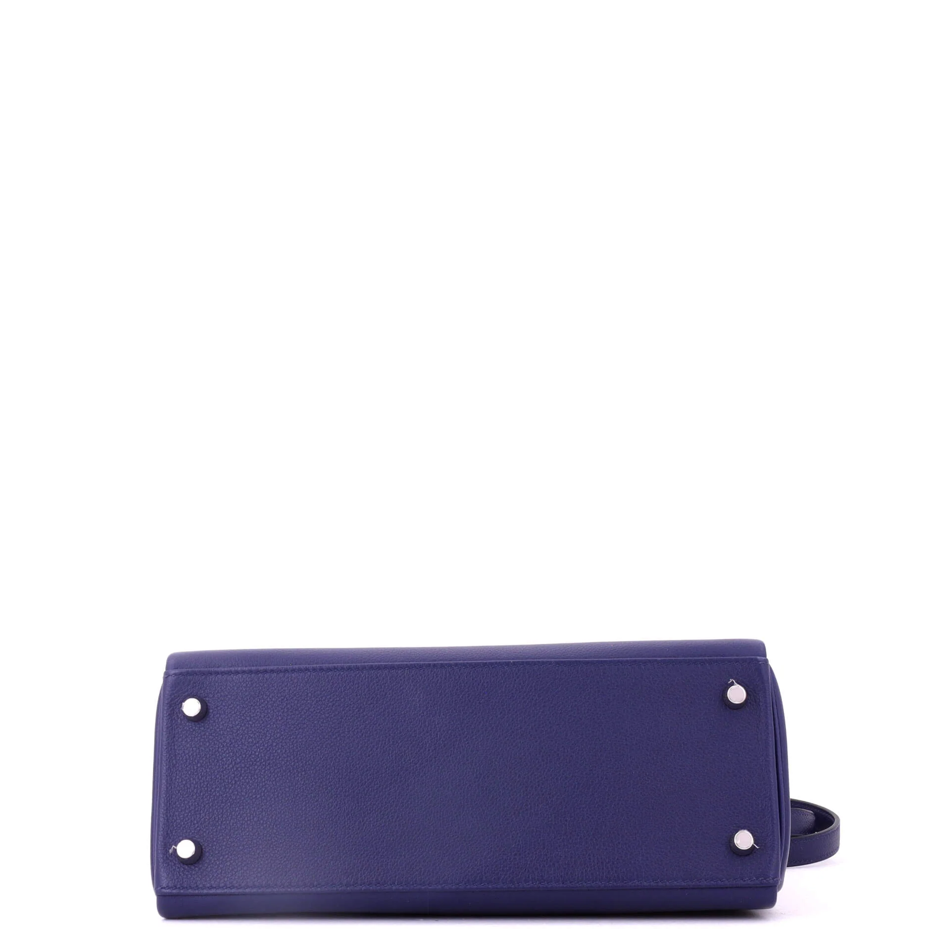 Kelly Handbag Verso Evercolor with Palladium Hardware 28 - Image 5