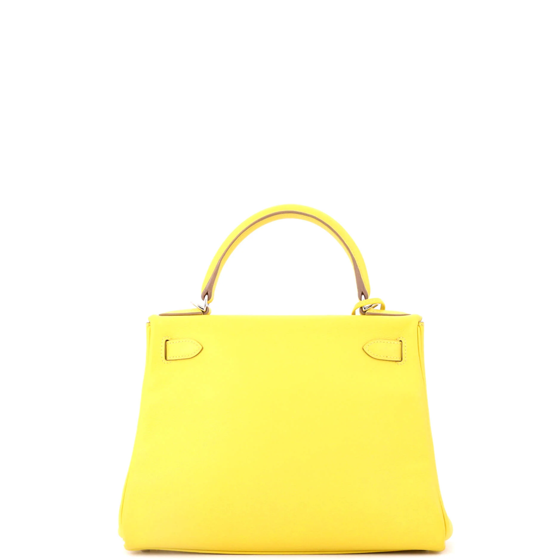 Kelly Handbag Lime Evercolor with Palladium Hardware 28 - Image 3