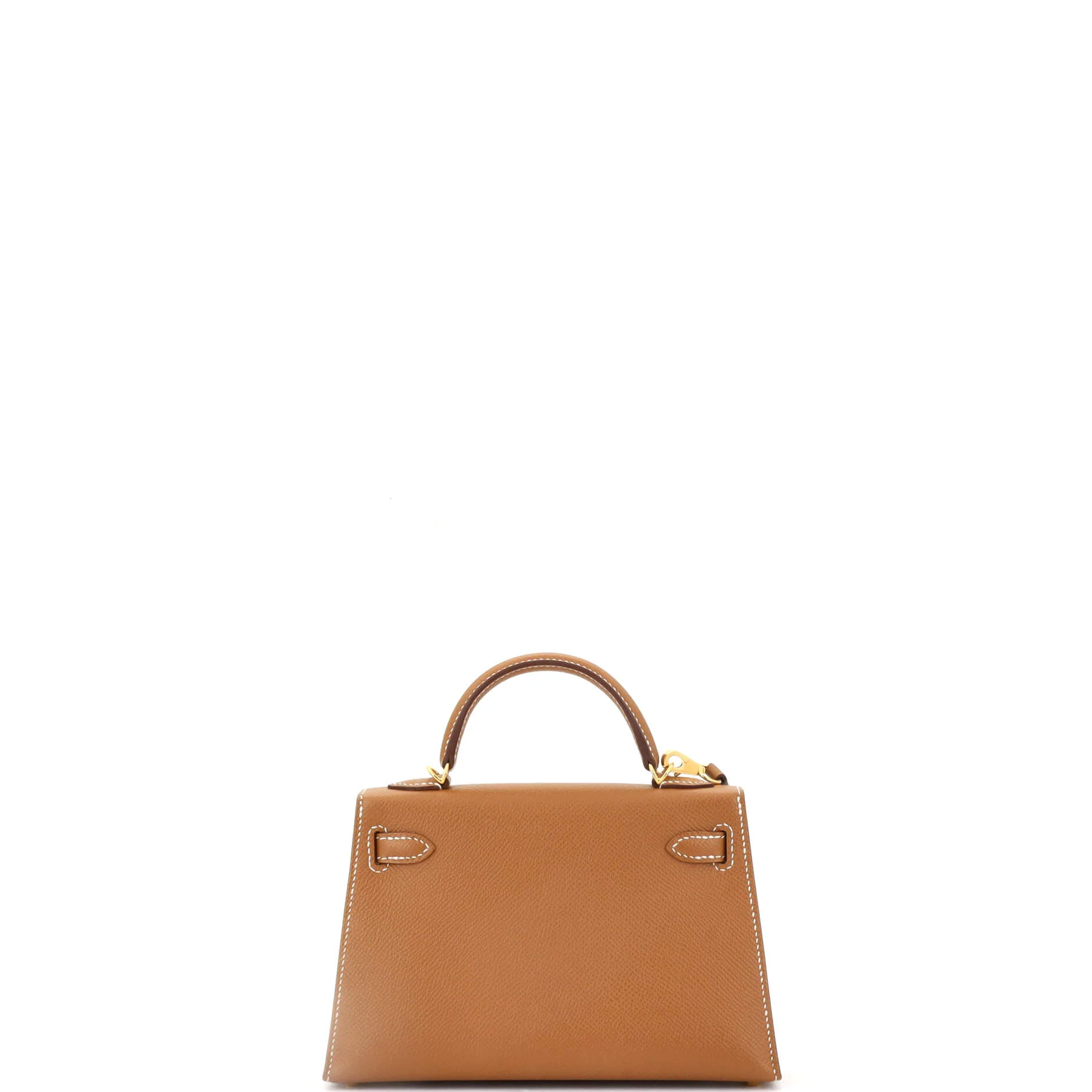 Kelly Mini II Bag Gold Epsom with Gold Hardware 20 - Image 4