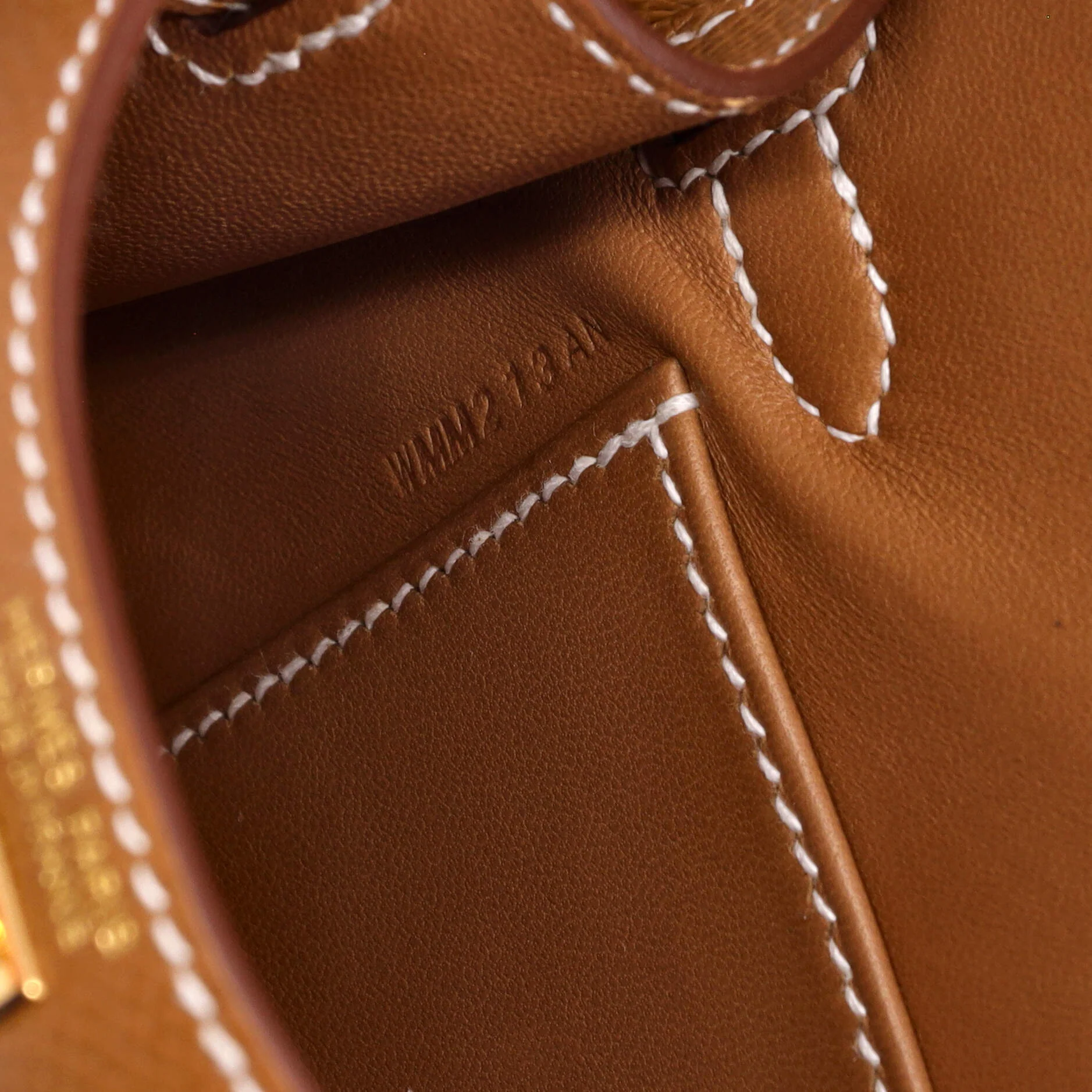 Kelly Mini II Bag Gold Epsom with Gold Hardware 20 - Image 8