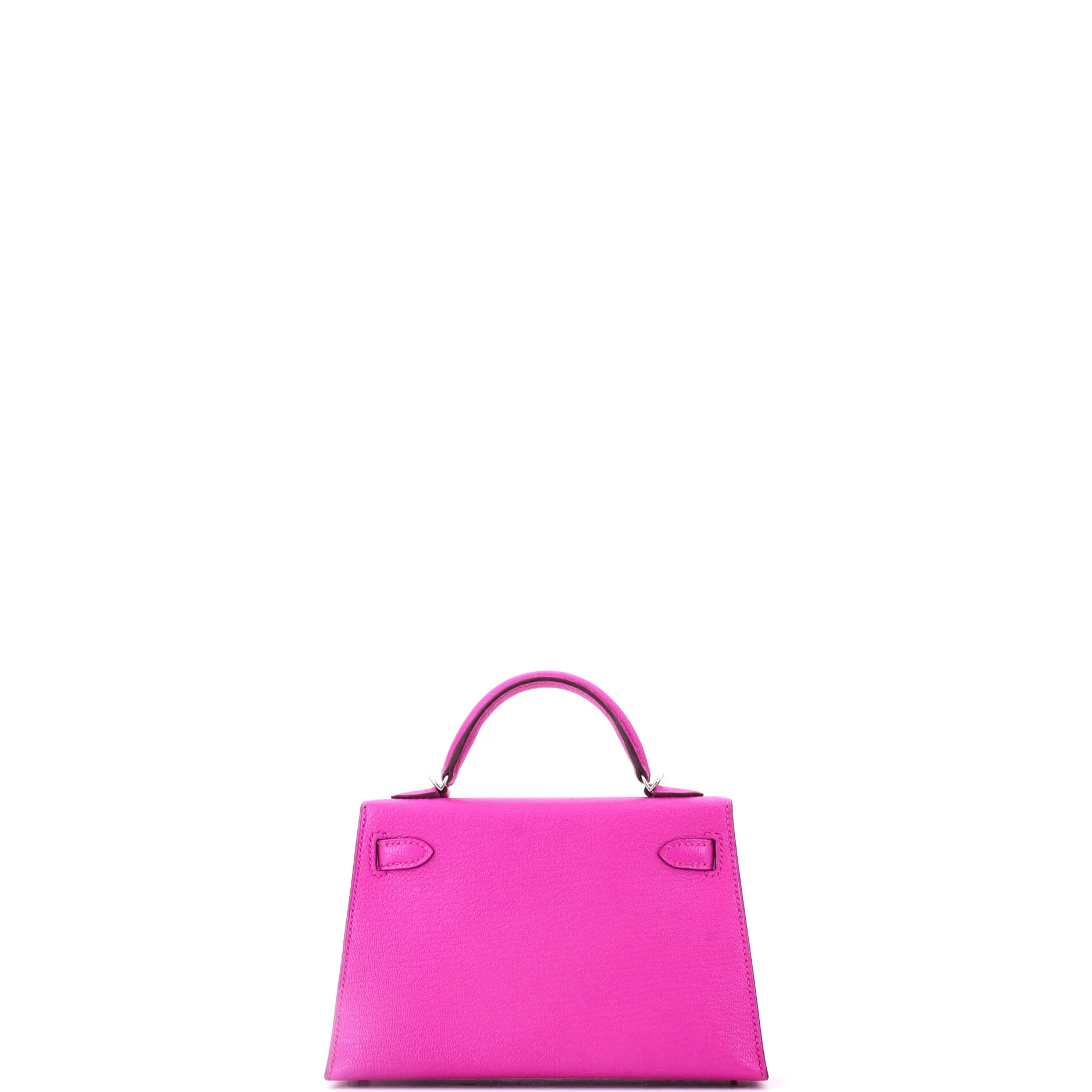 Kelly Mini II Bag Rose Pourpre Chevre Mysore with Palladium Hardware 20 - Image 4