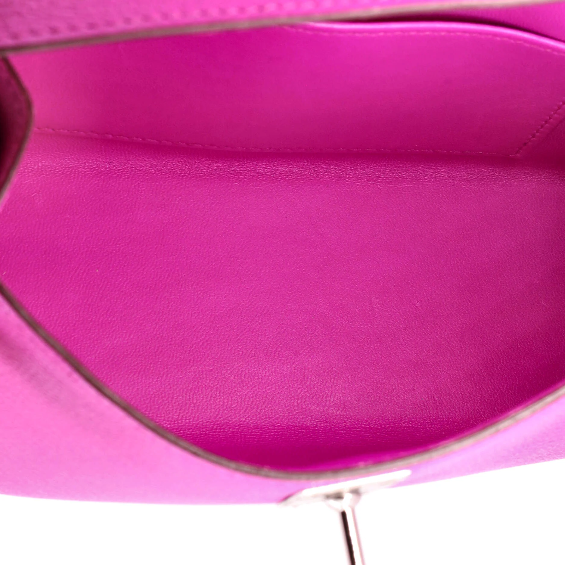 Kelly Mini II Bag Rose Pourpre Chevre Mysore with Palladium Hardware 20 - Image 7