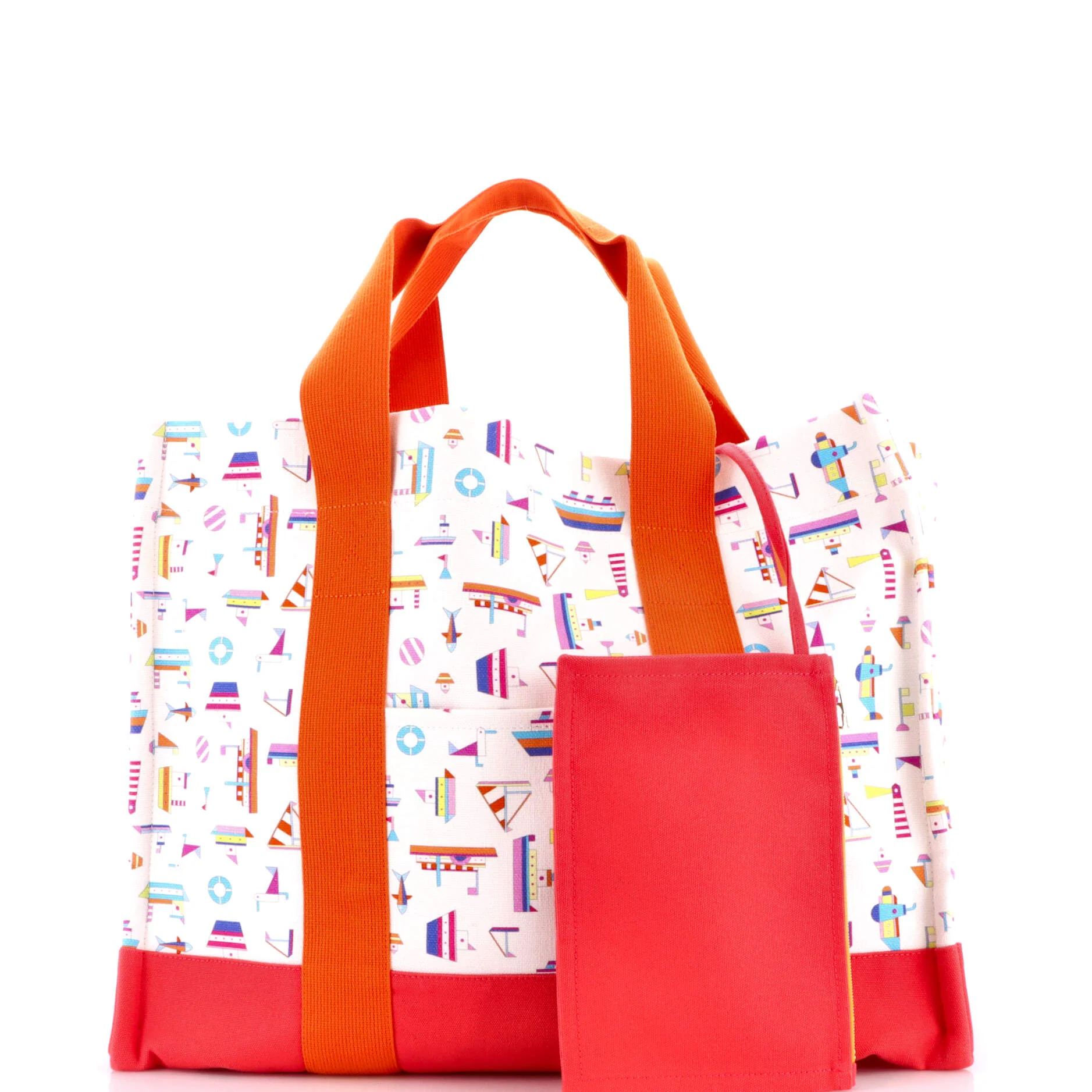 Petit Chartier Nappy Bag Printed Toile Large - Image 2