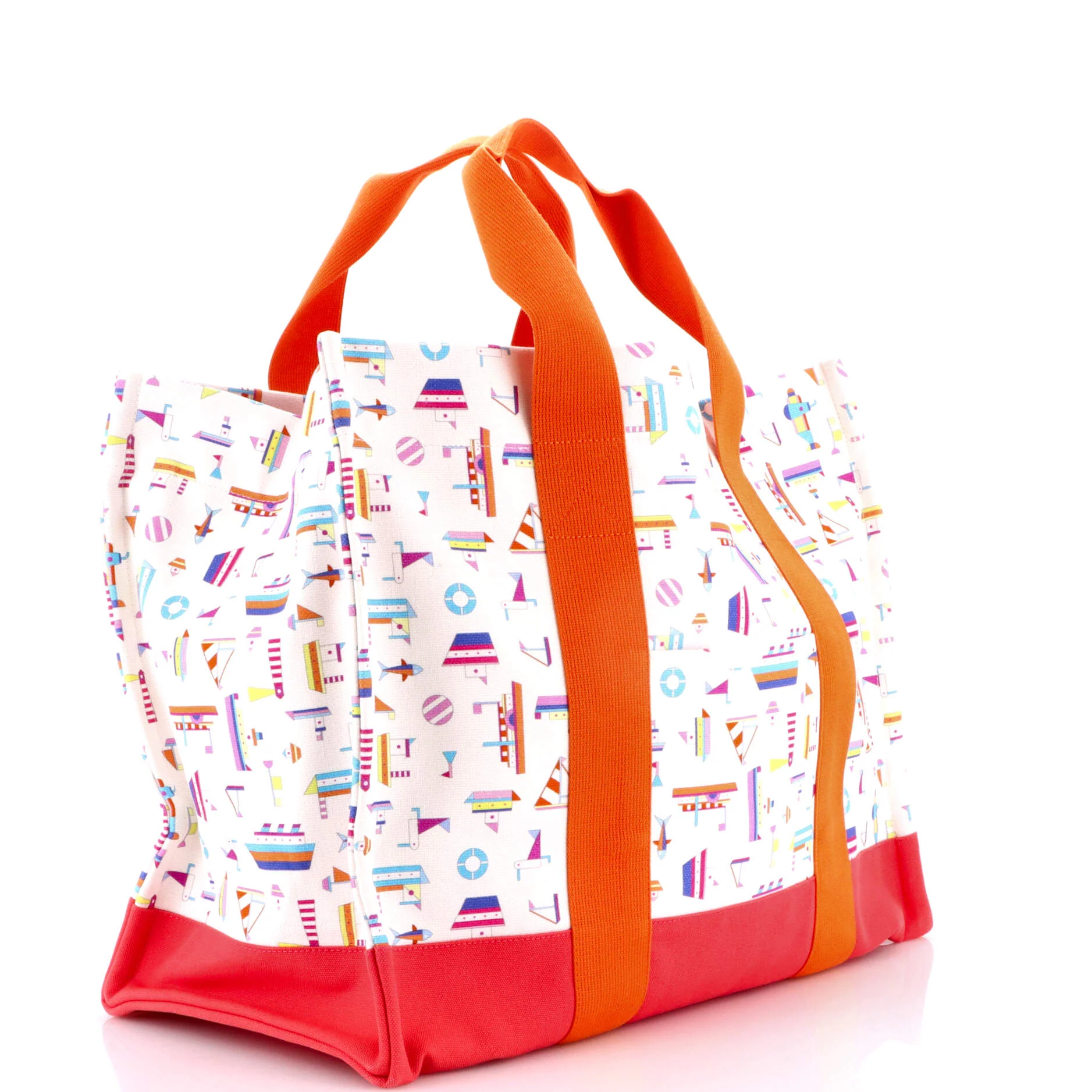 Petit Chartier Nappy Bag Printed Toile Large - Image 3