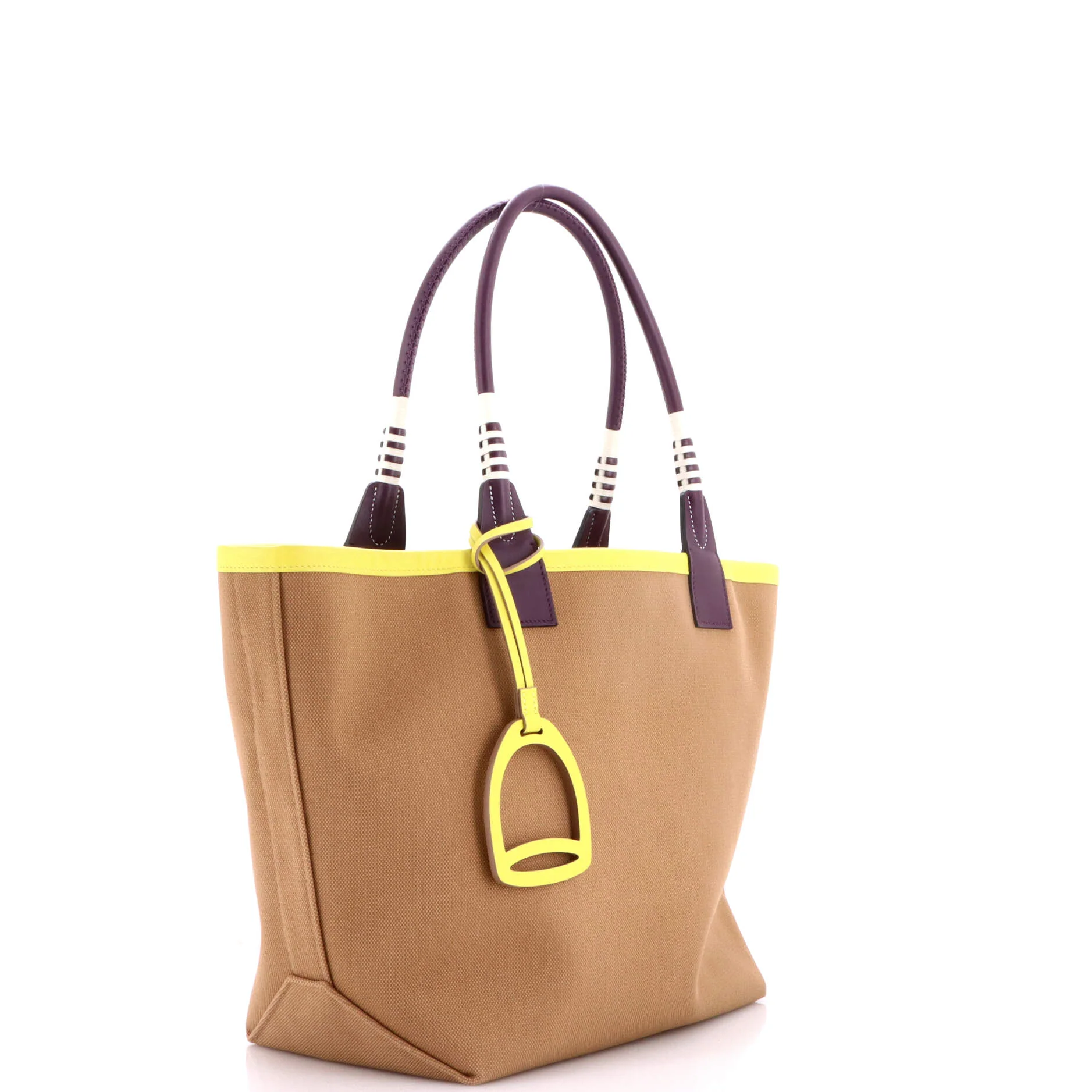 Sac Steeple Tote Toile with Leather 28 - Image 2