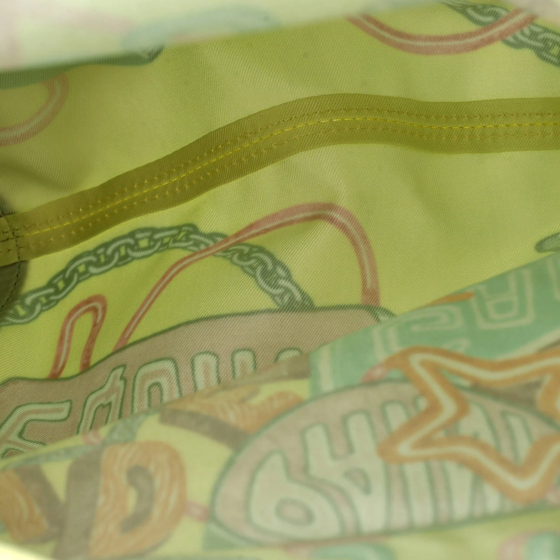 Silky City Bag Printed Silk and Leather PM - Image 6