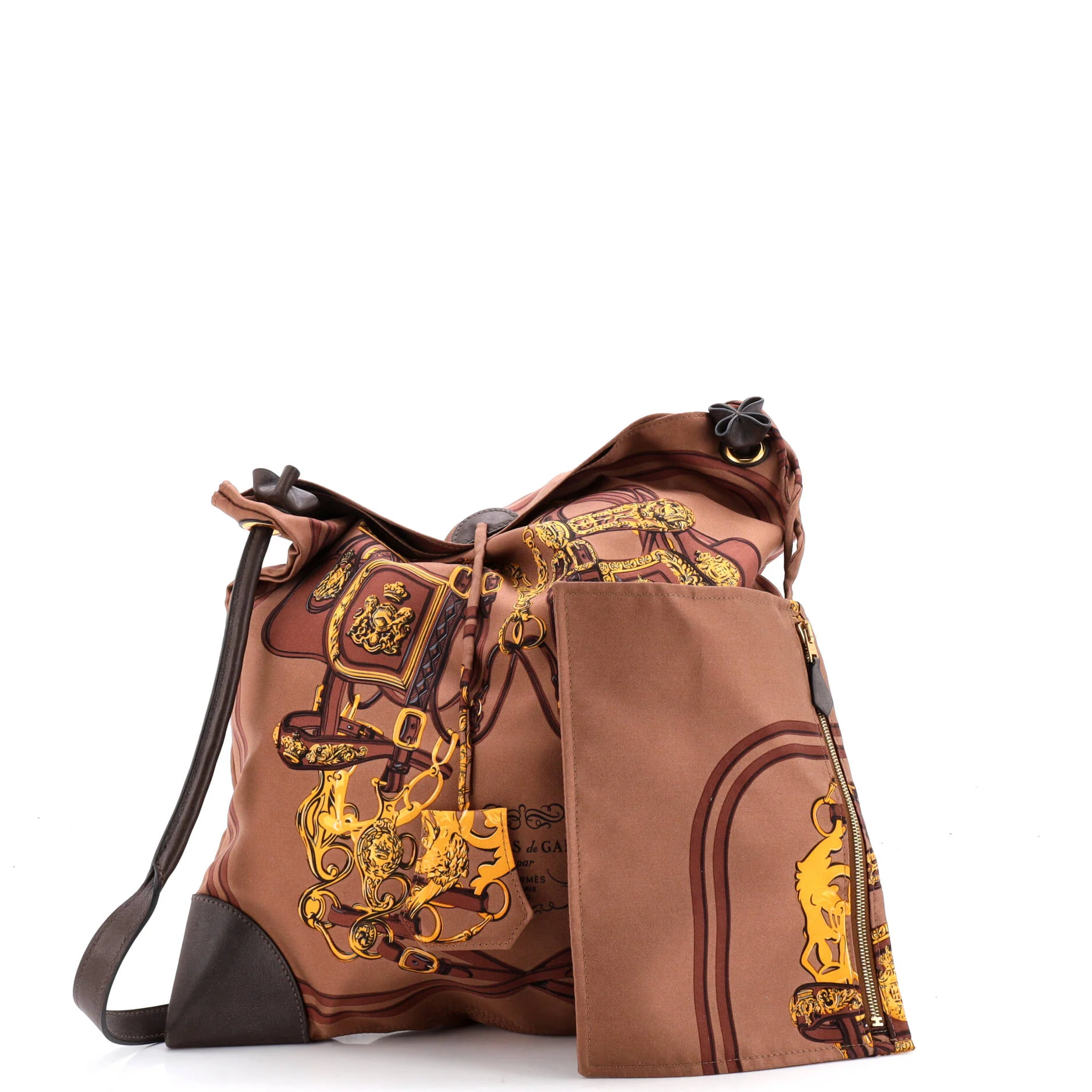 Silky City Bag Printed Silk and Leather PM - Image 2