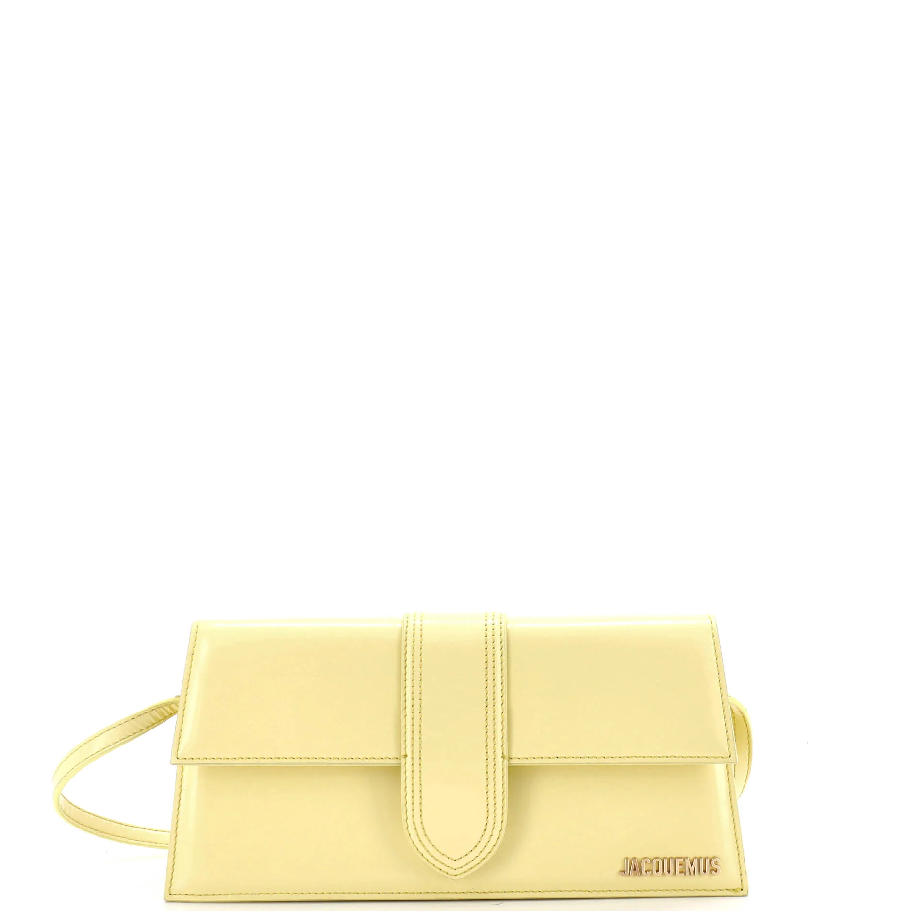 Le Bambino Top Handle Flap Bag Leather Long