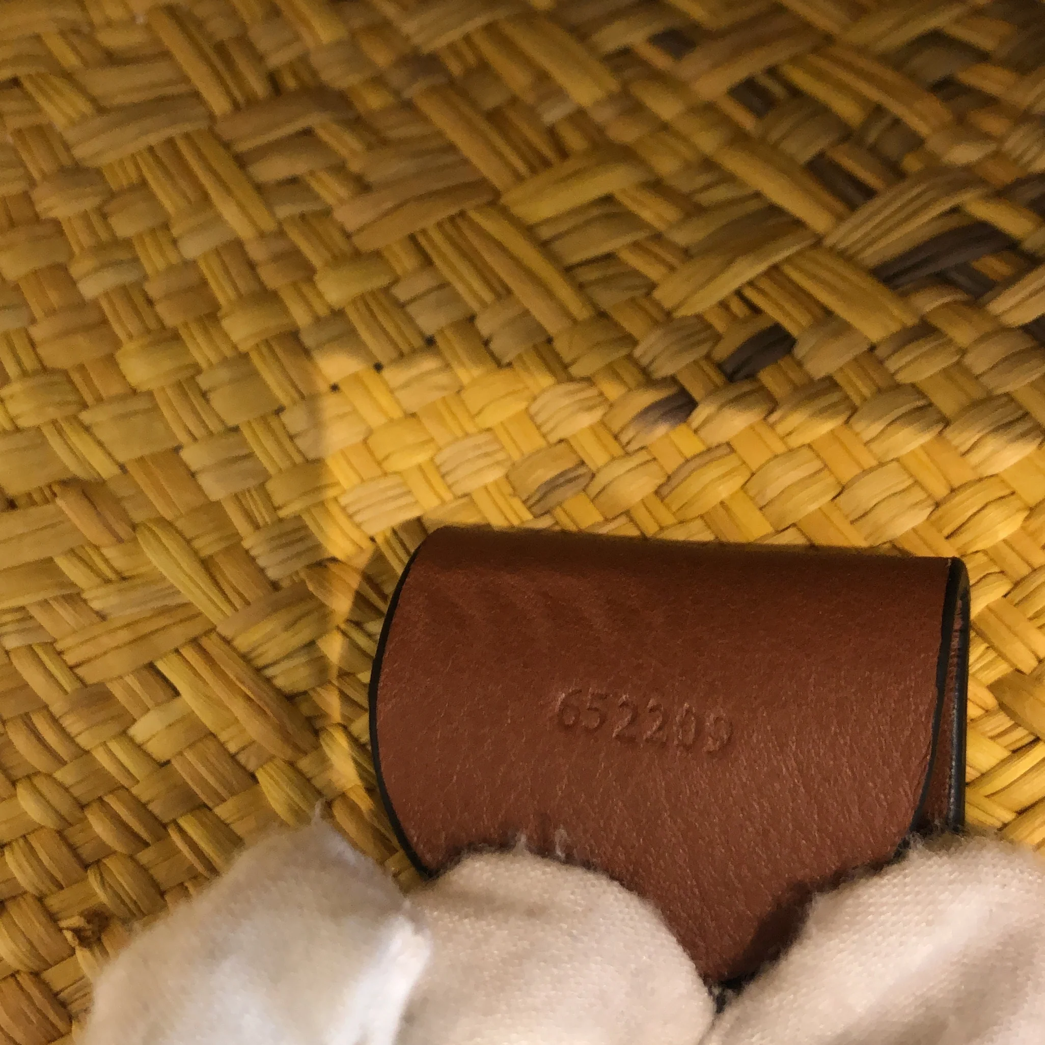 Anagram Basket Tote Raffia Small - Image 7