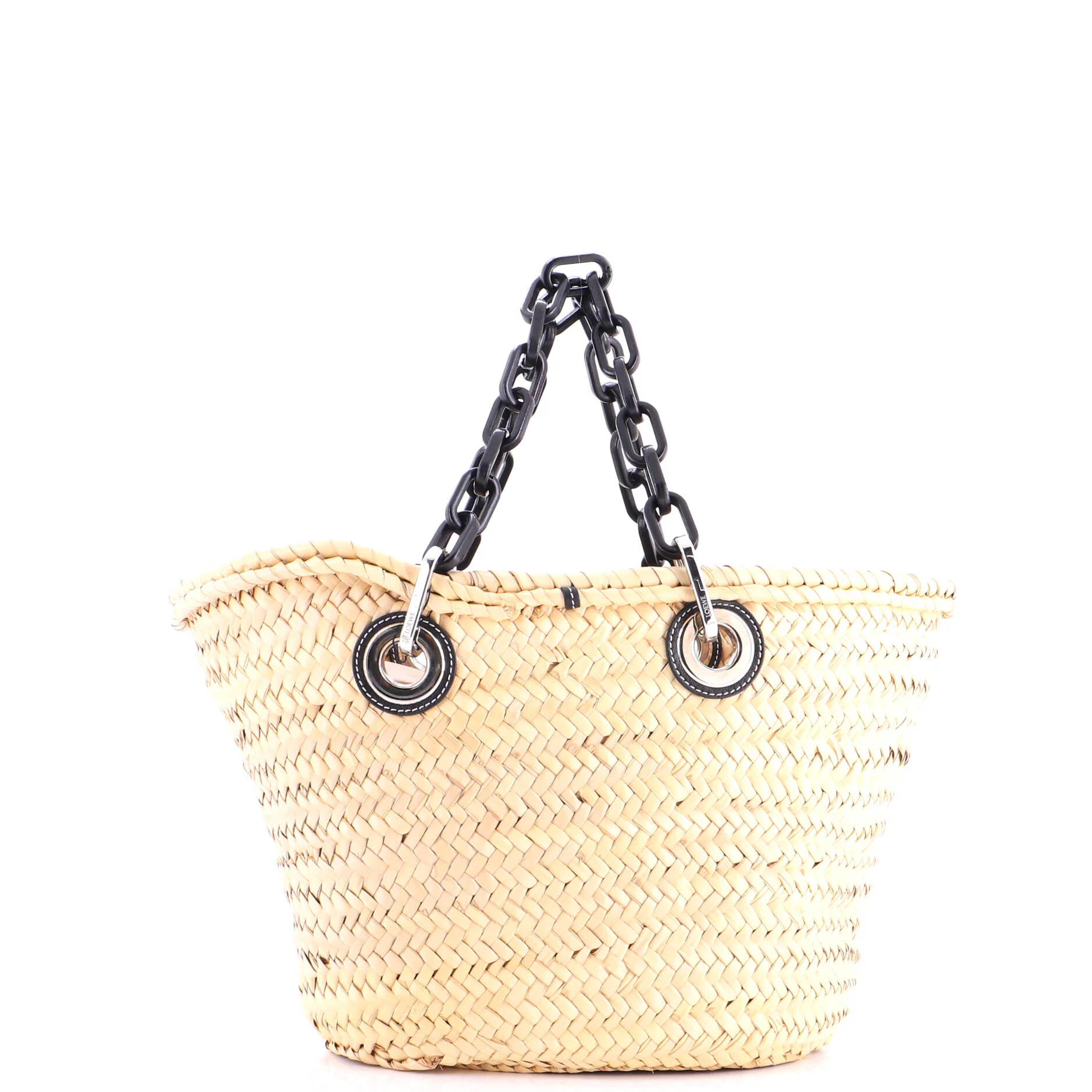 Basket Chain Tote Raffia Medium - Image 3