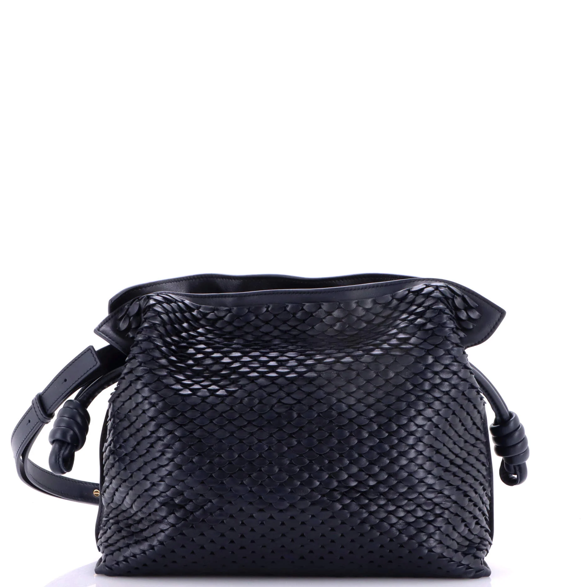 Flamenco Scales Knot Clutch Leather Medium