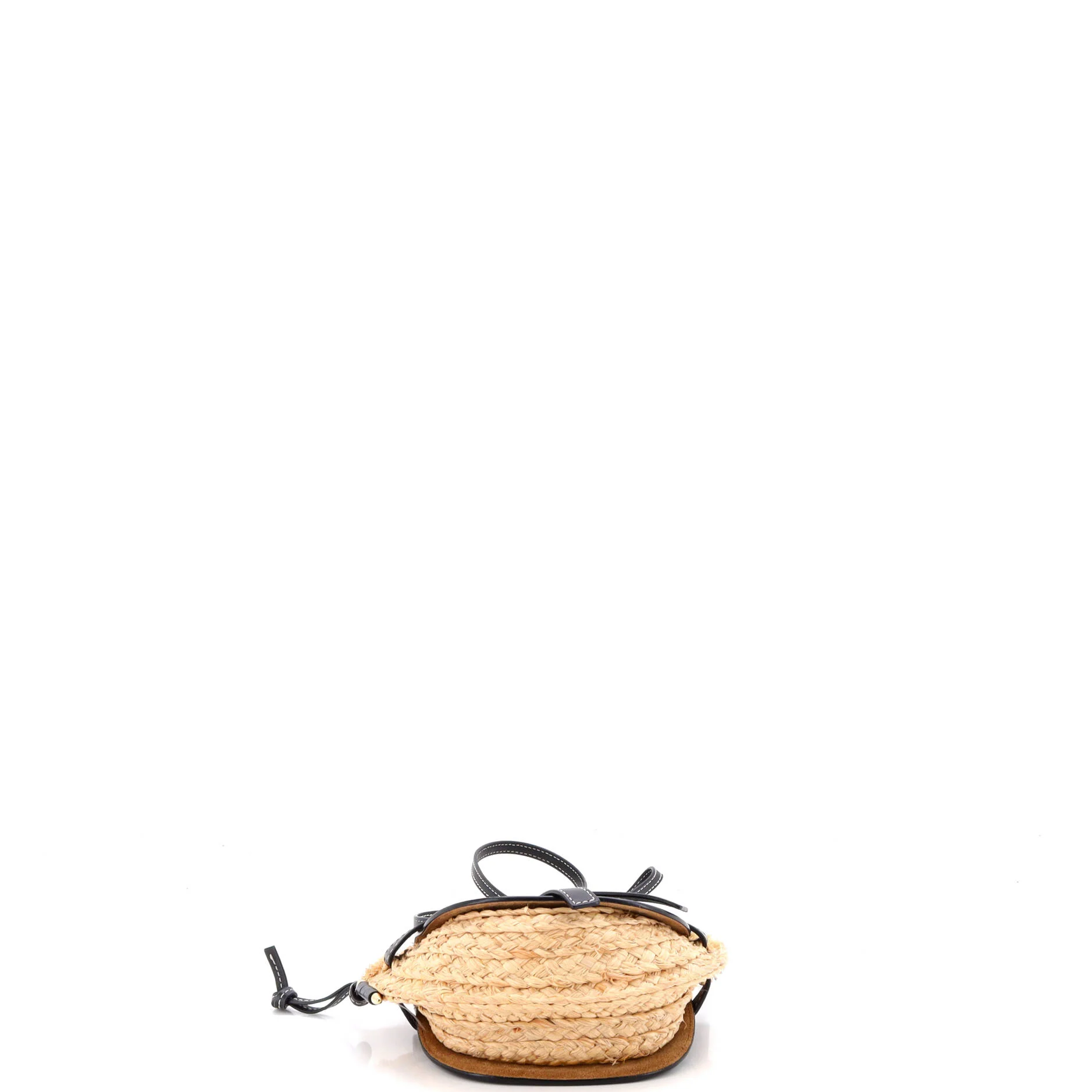 Gate Leather Shoulder Leather with Raffia Mini - Image 4