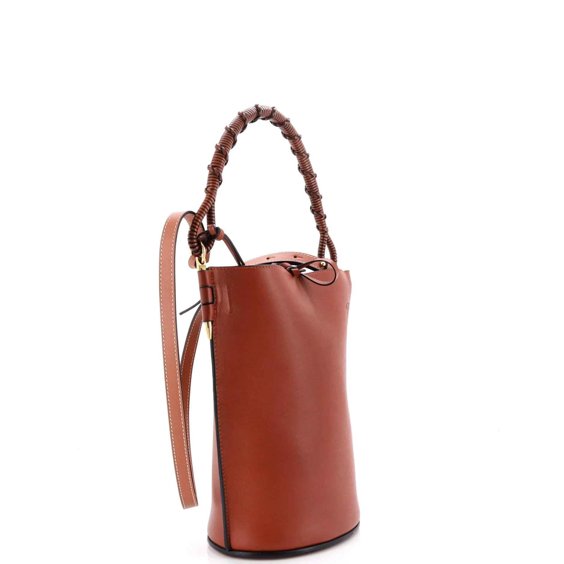Gate Top Handle Bucket Bag Leather Medium - Image 2