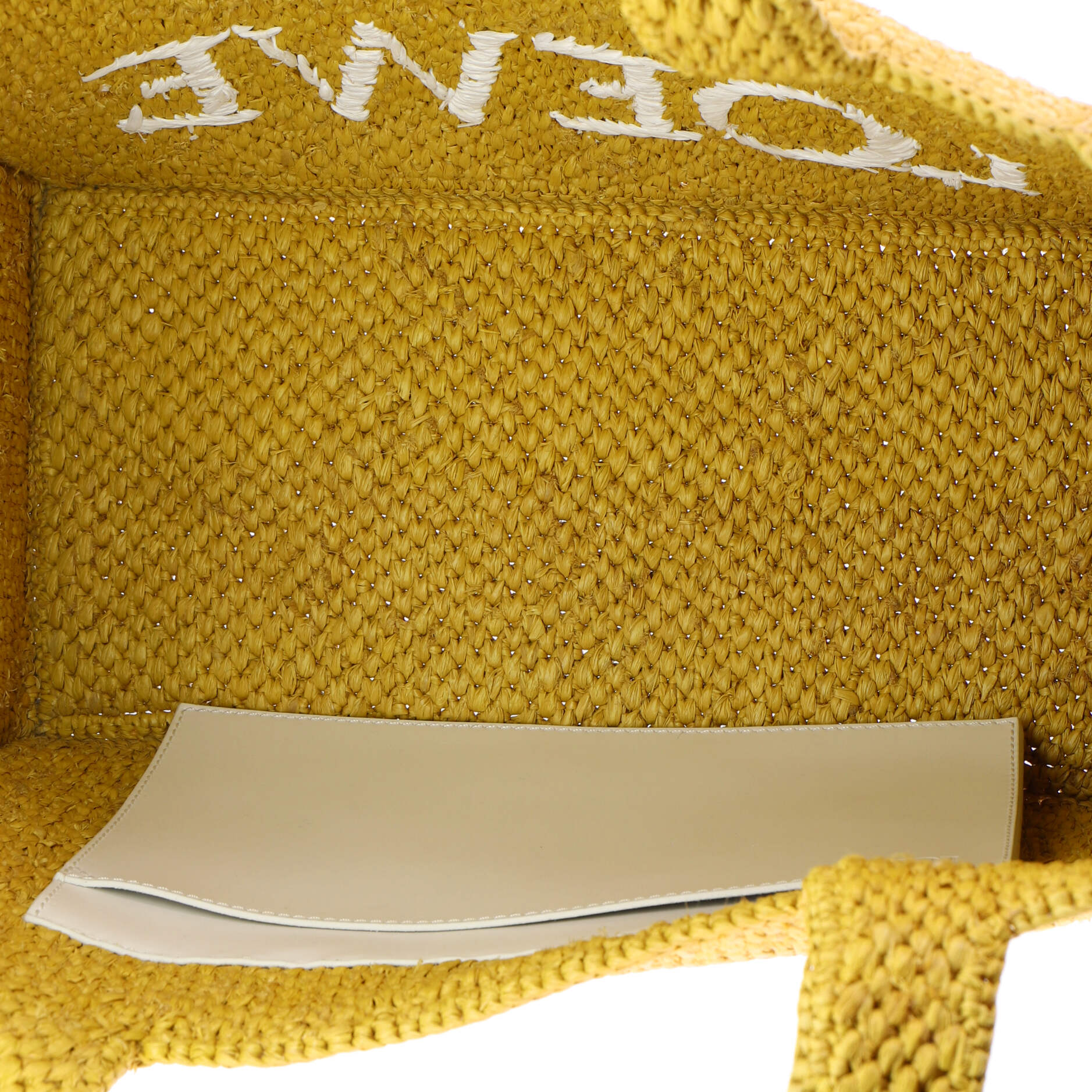 Paula's Ibiza Logo Convertible Tote Raffia Medium - Image 5