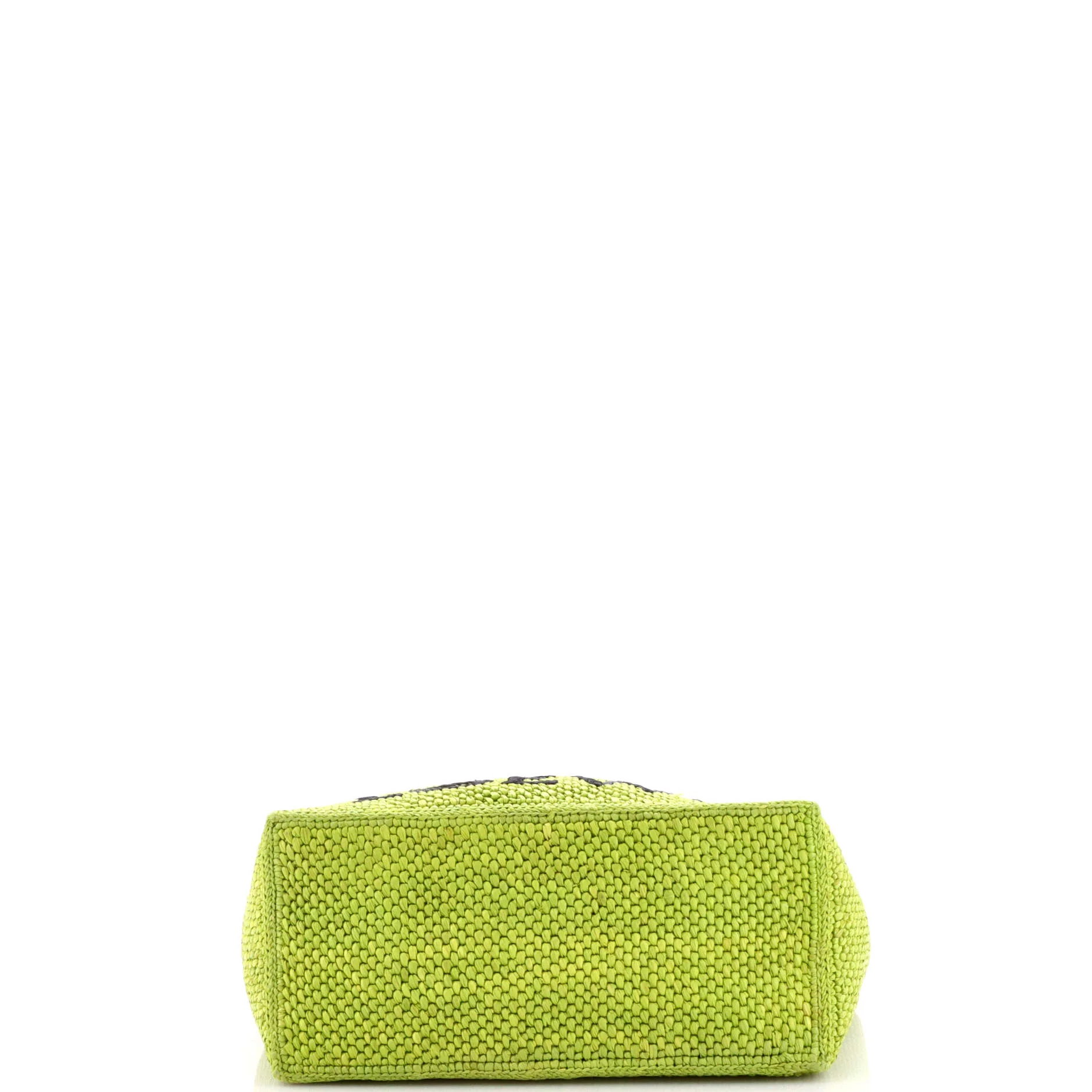 Paula's Ibiza Logo Convertible Tote Raffia Medium - Image 4
