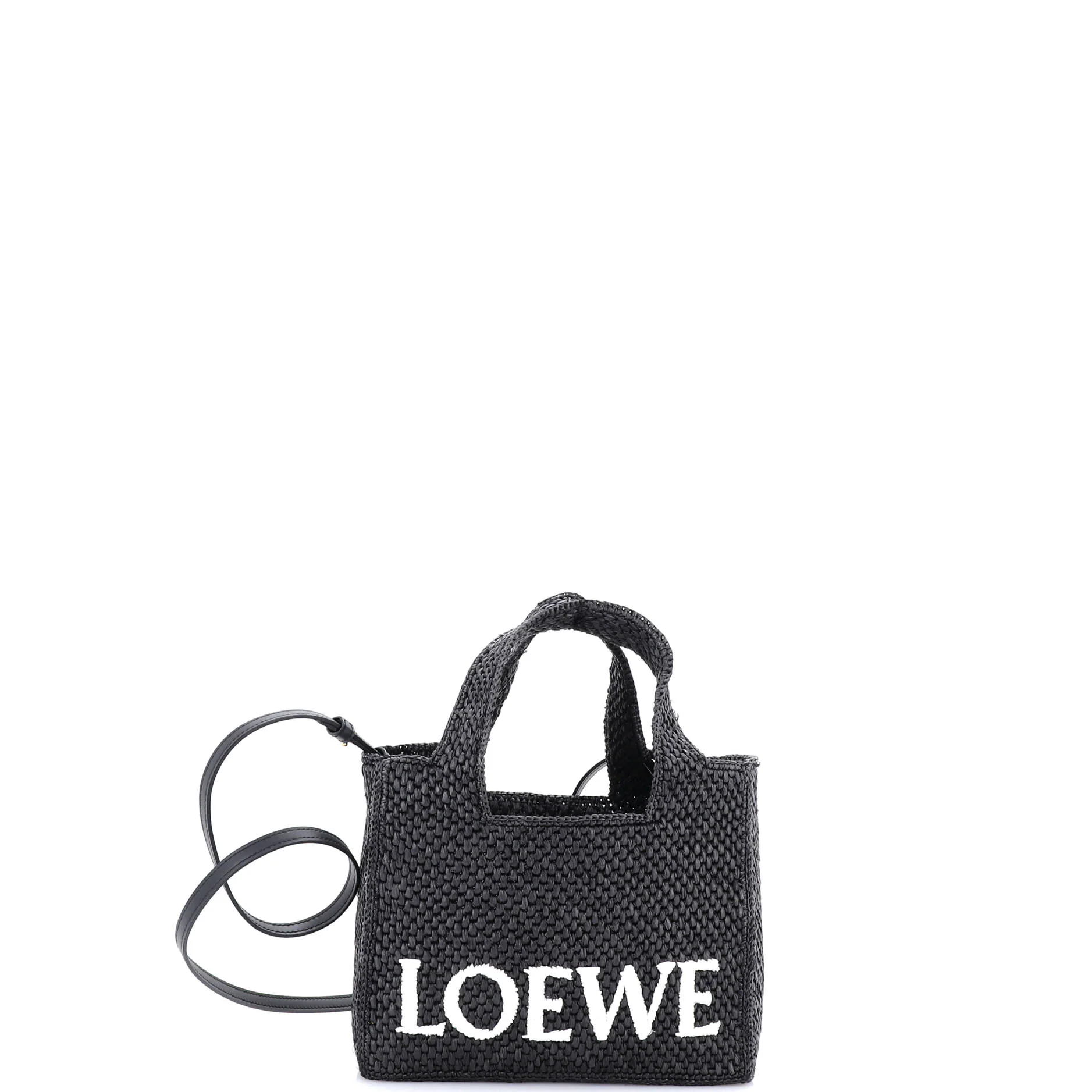 Paula's Ibiza Logo Convertible Tote Raffia Small