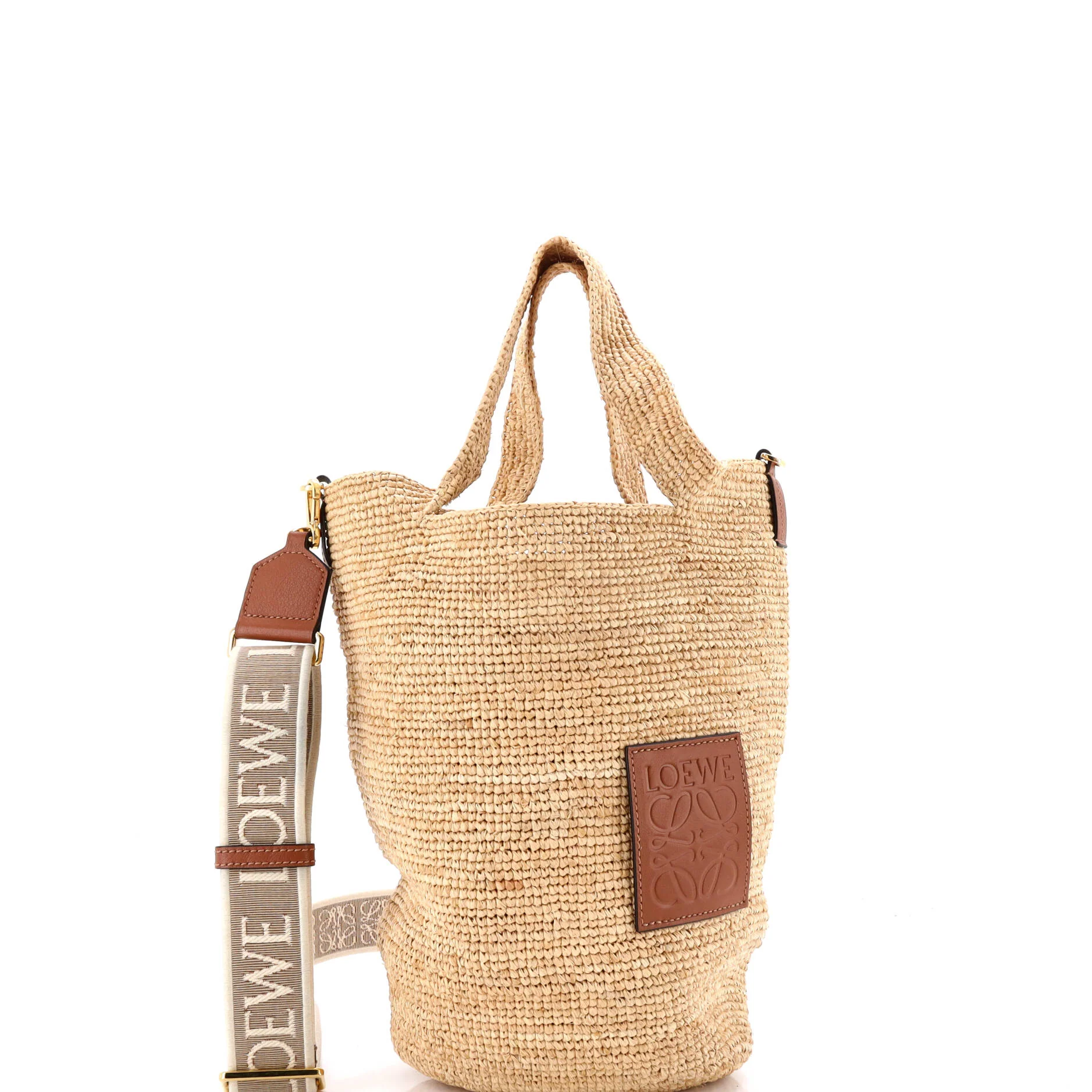 Paula's Ibiza Slit Tote Straw Mini