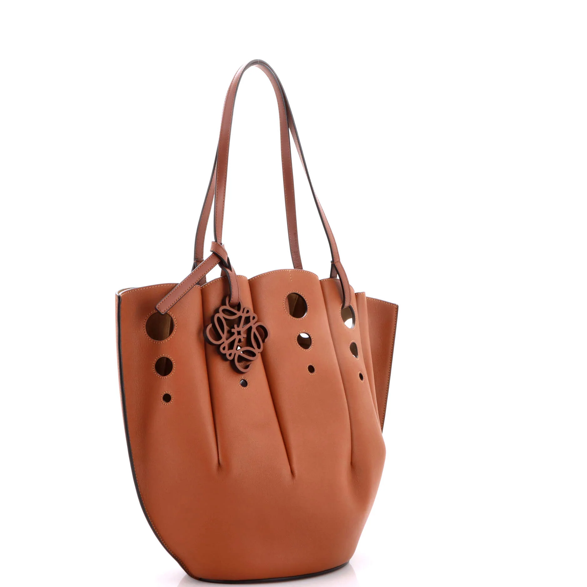 Shell Tote Perforated Leather Large - Image 2