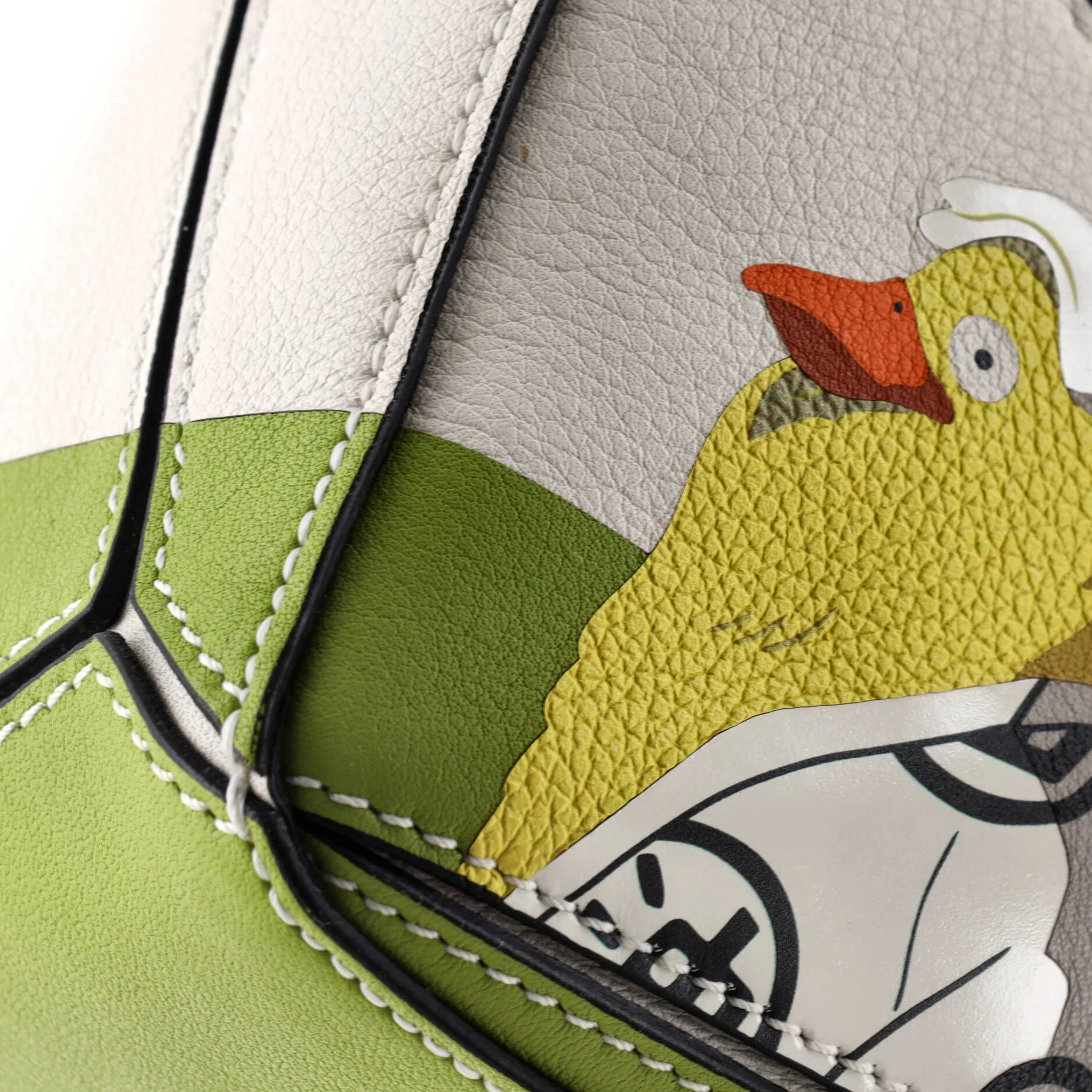 Spirited Away Otori-Sama Puzzle Bag Printed Leather Mini - Image 6