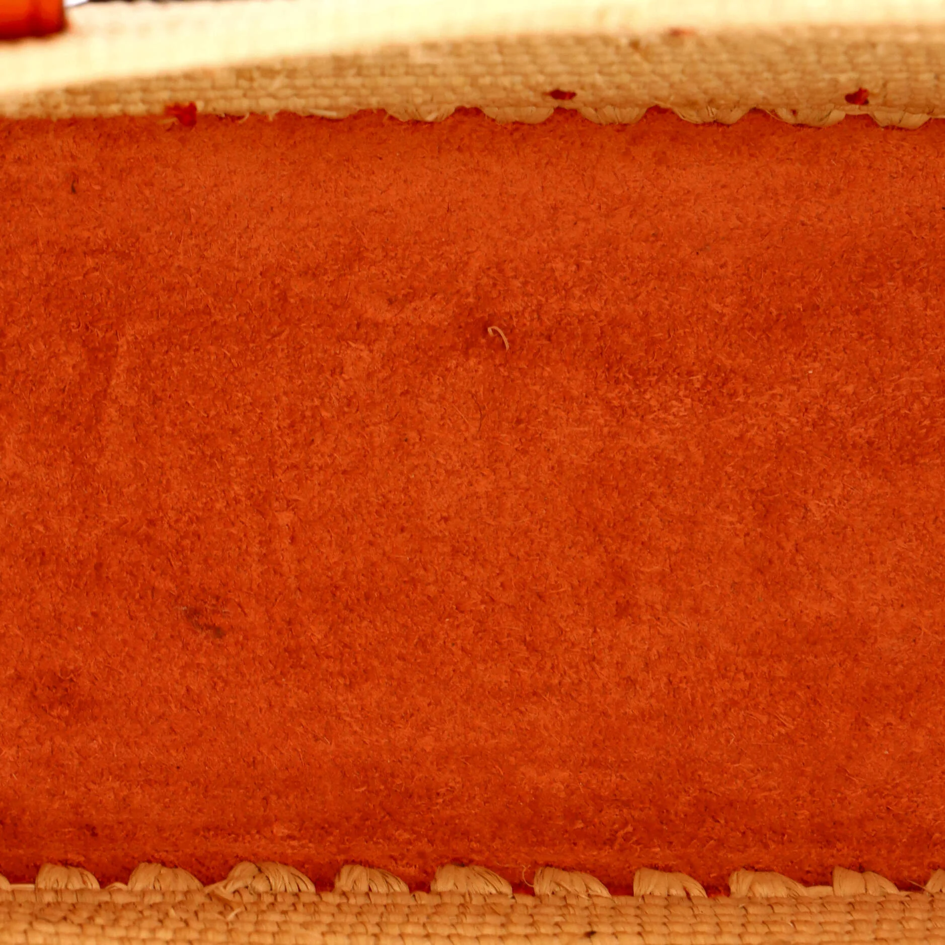 Square Basket Tote Woven Raffia and Leather Mini - Image 5