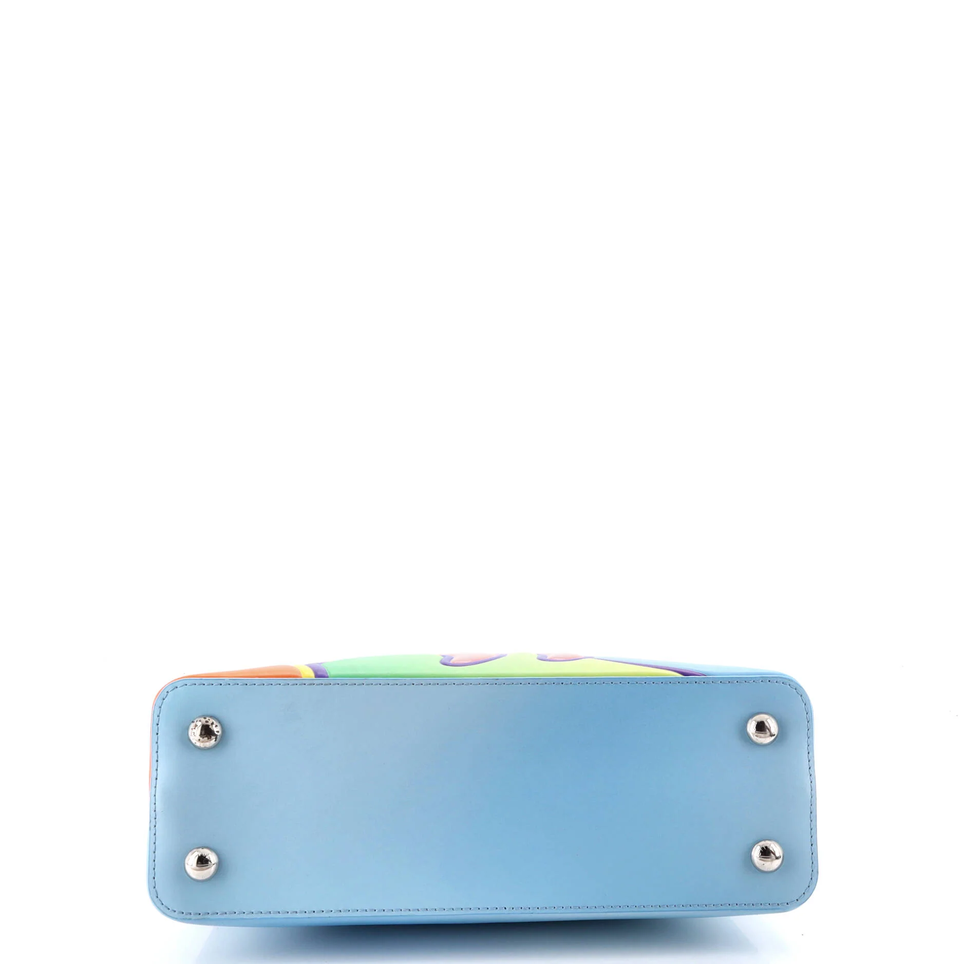 Alex Israel ArtyCapucines Bag Multicolor Leather with Plexiglass PM - Image 4