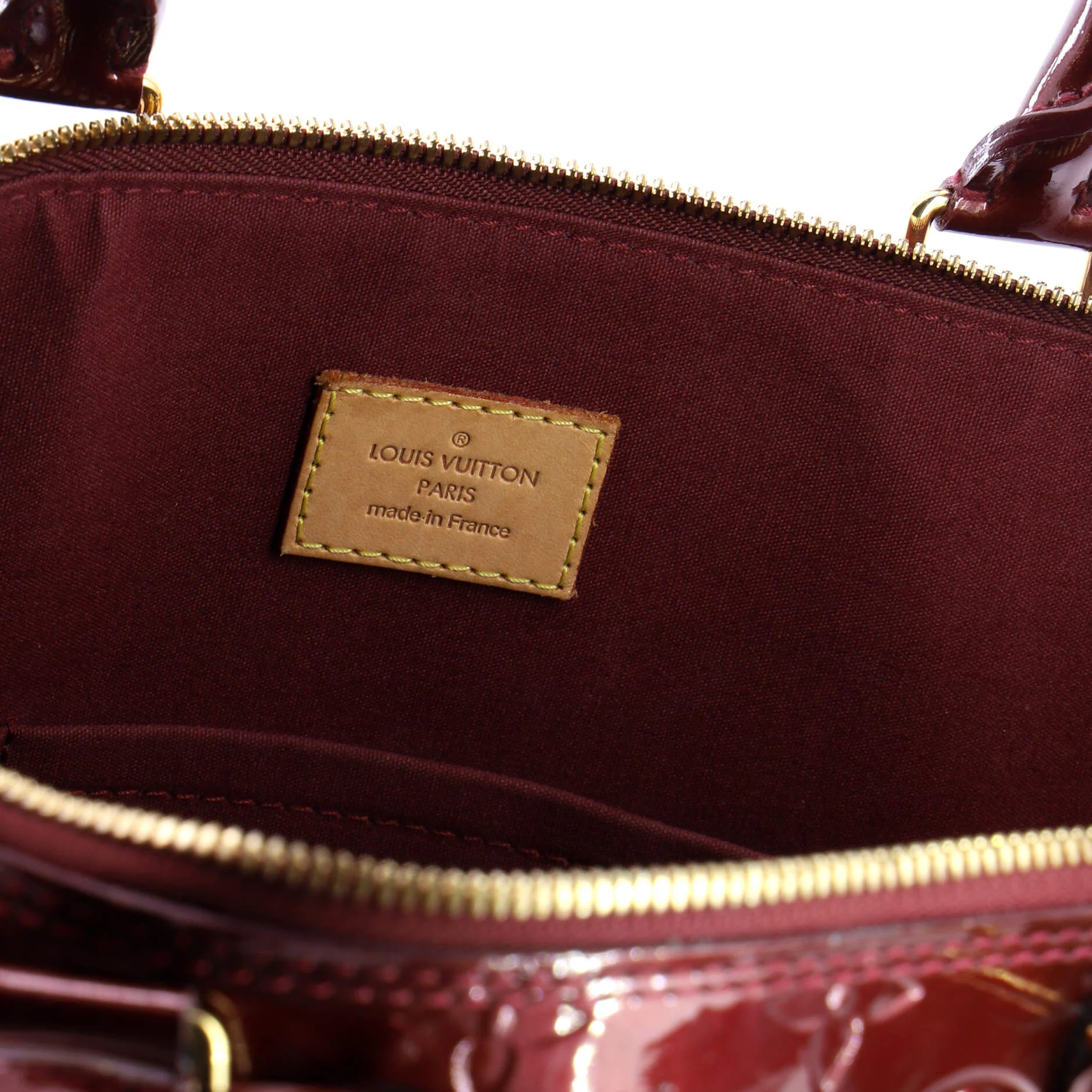 Alma Handbag Monogram Vernis GM - Image 7