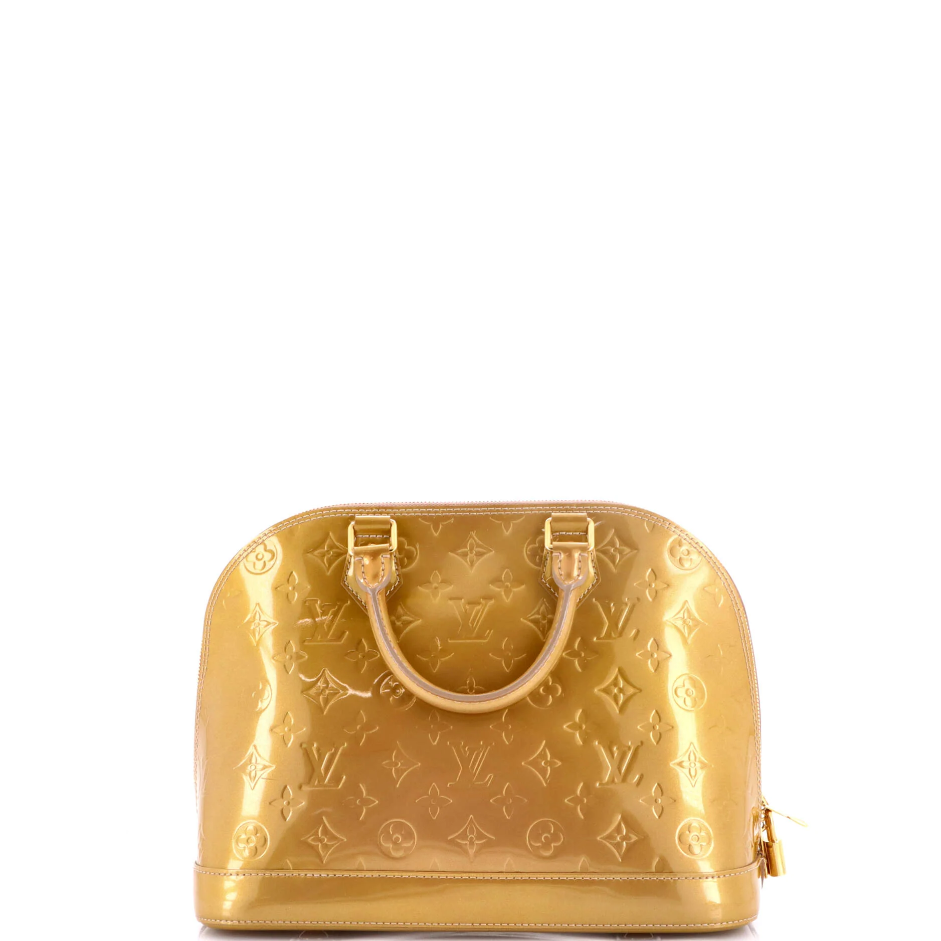 Alma Handbag Monogram Vernis PM - Image 3