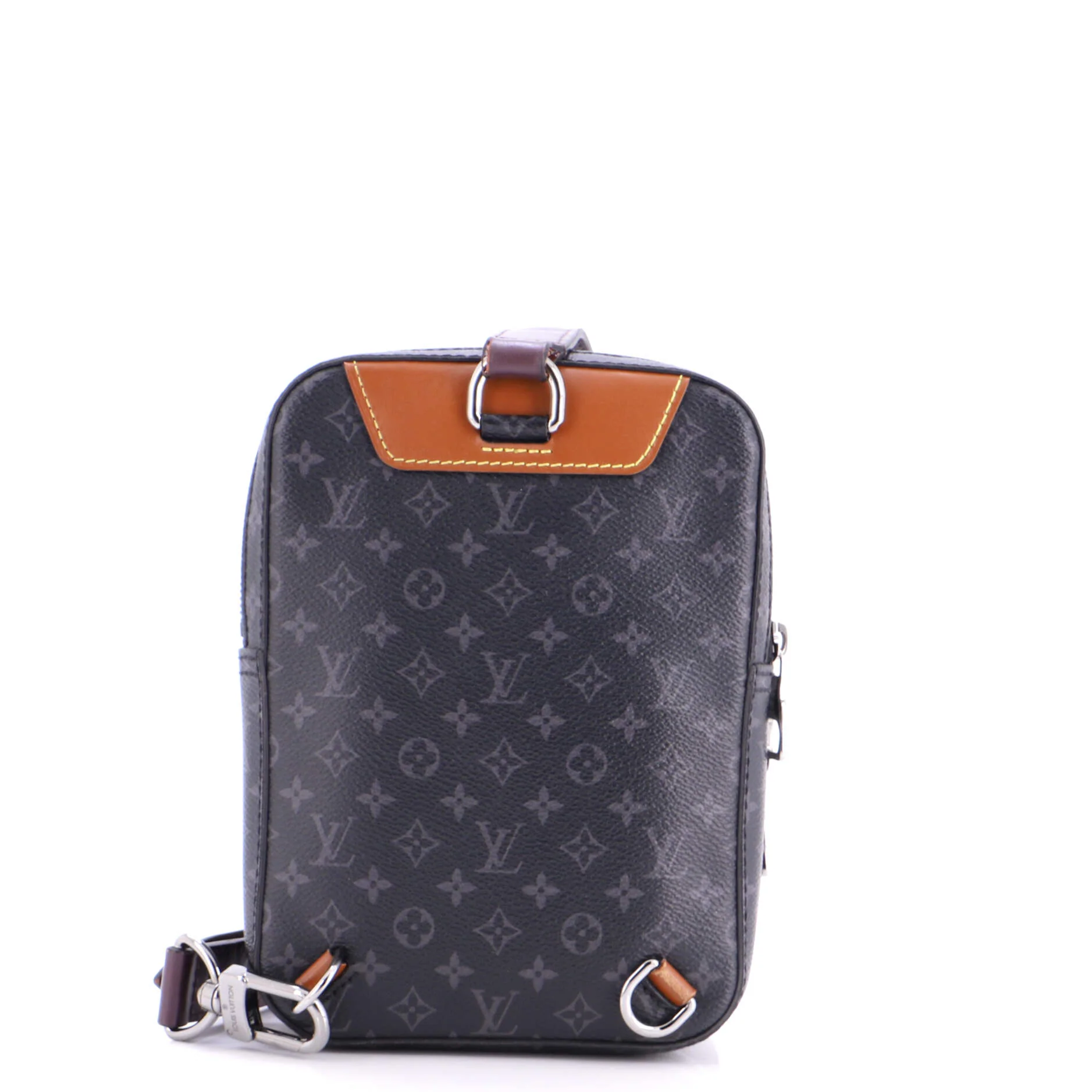 Amazone Sling Bag Patchwork Monogram Eclipse Canvas and Printed Leather - Image 3