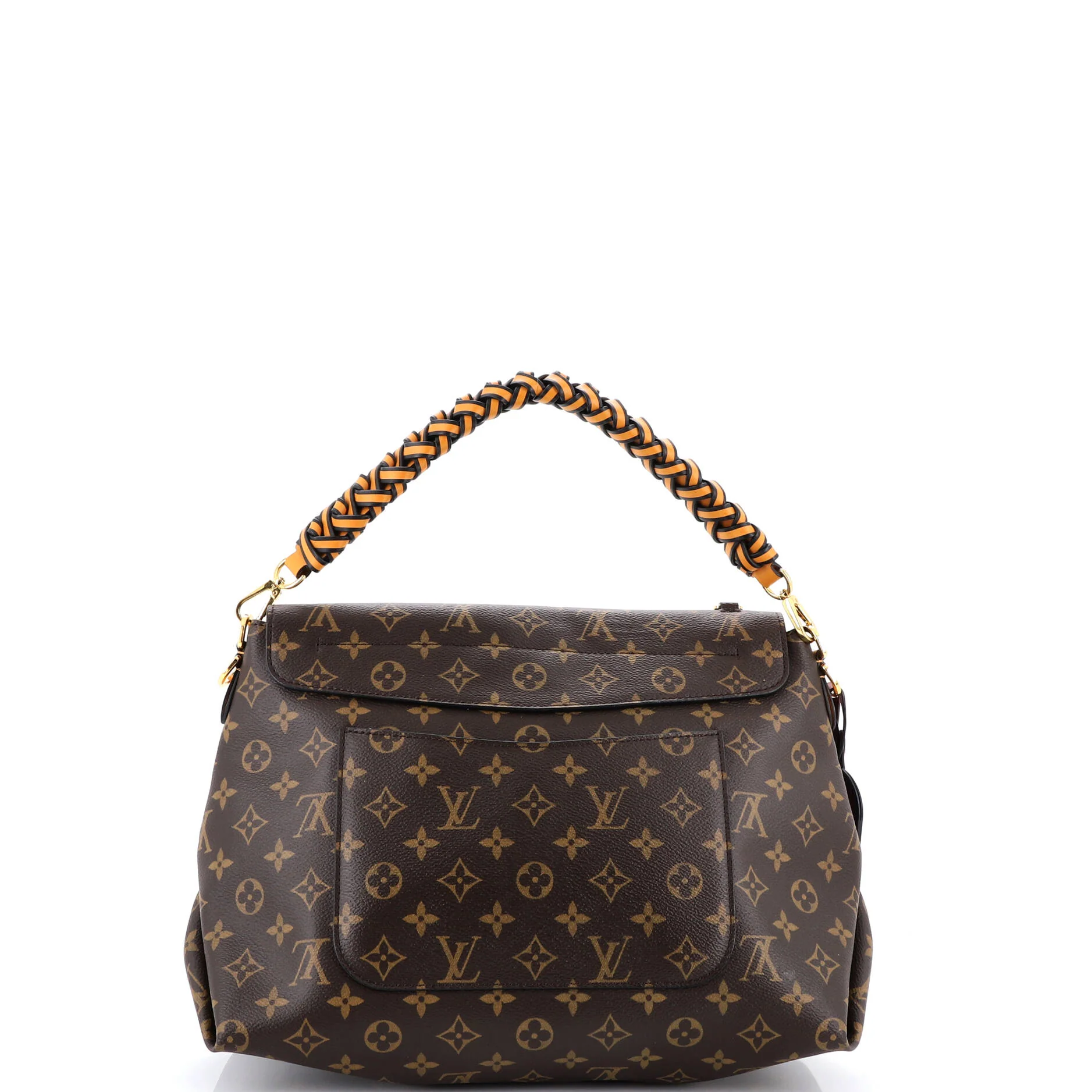 Braided Handle Beaubourg Handbag Monogram Canvas MM - Image 3