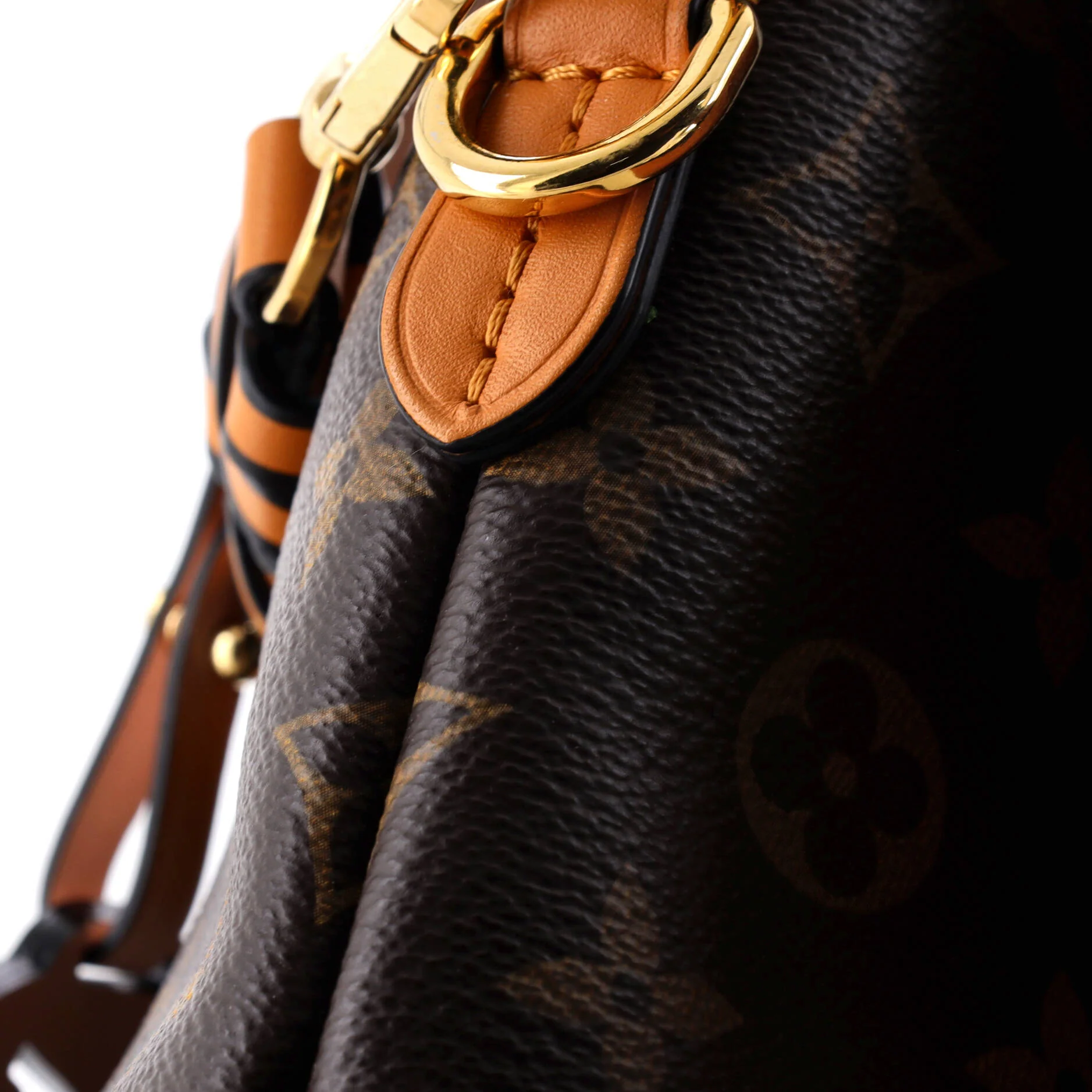 Braided Handle Beaubourg Handbag Monogram Canvas MM - Image 6