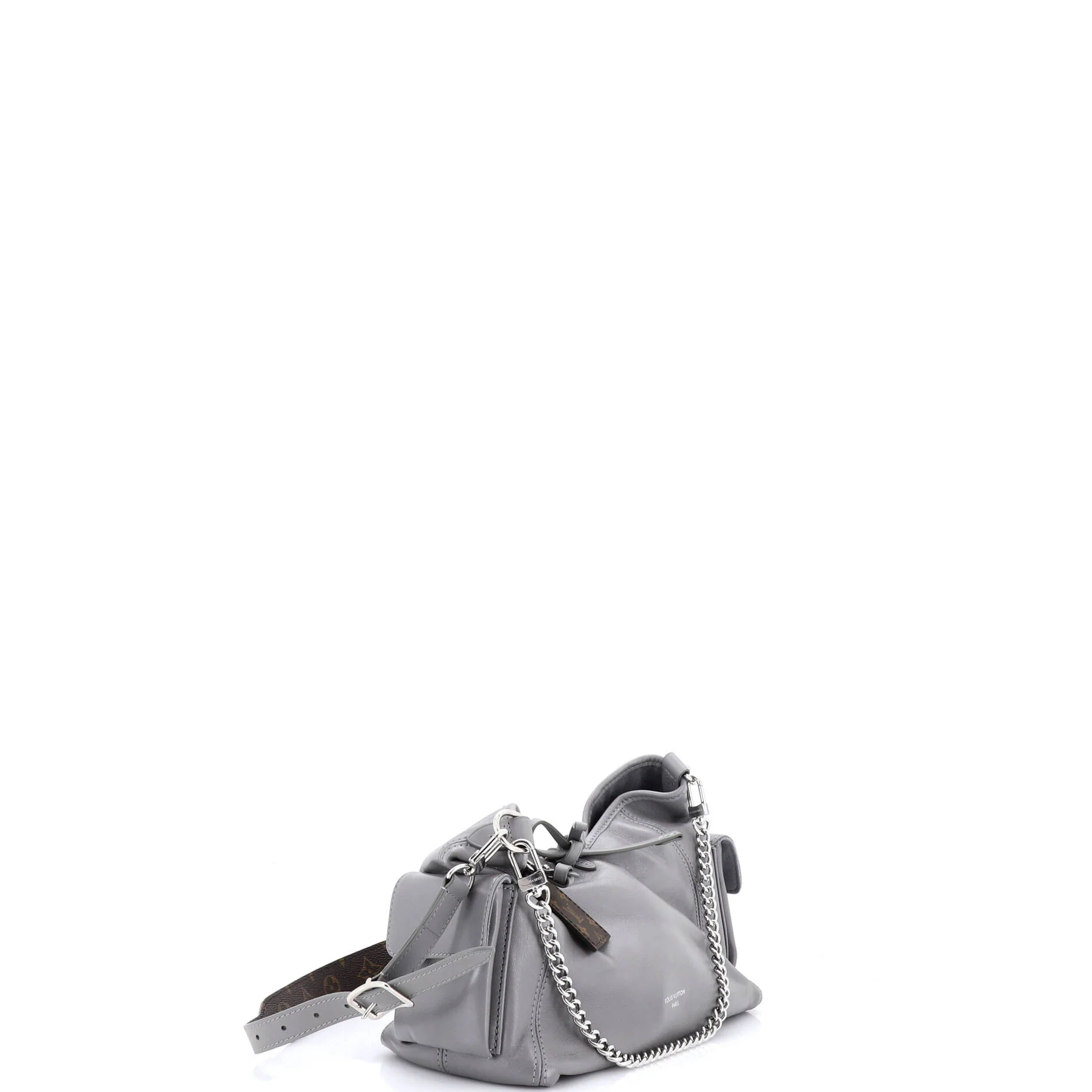 CarryAll Cargo Hobo Leather with Monogram Canvas PM - Image 2