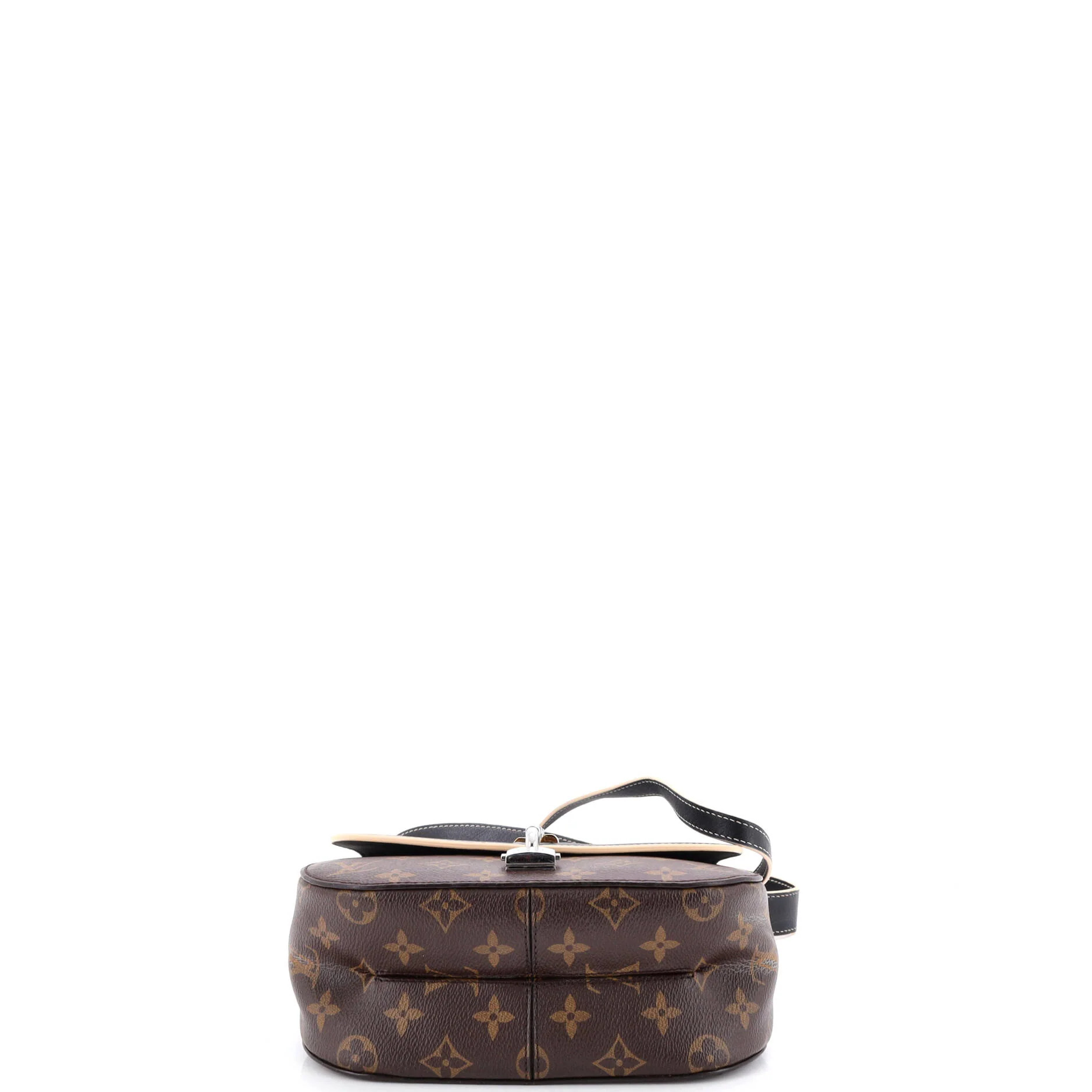 Chain It Handbag Monogram Canvas with Leather PM - Image 4