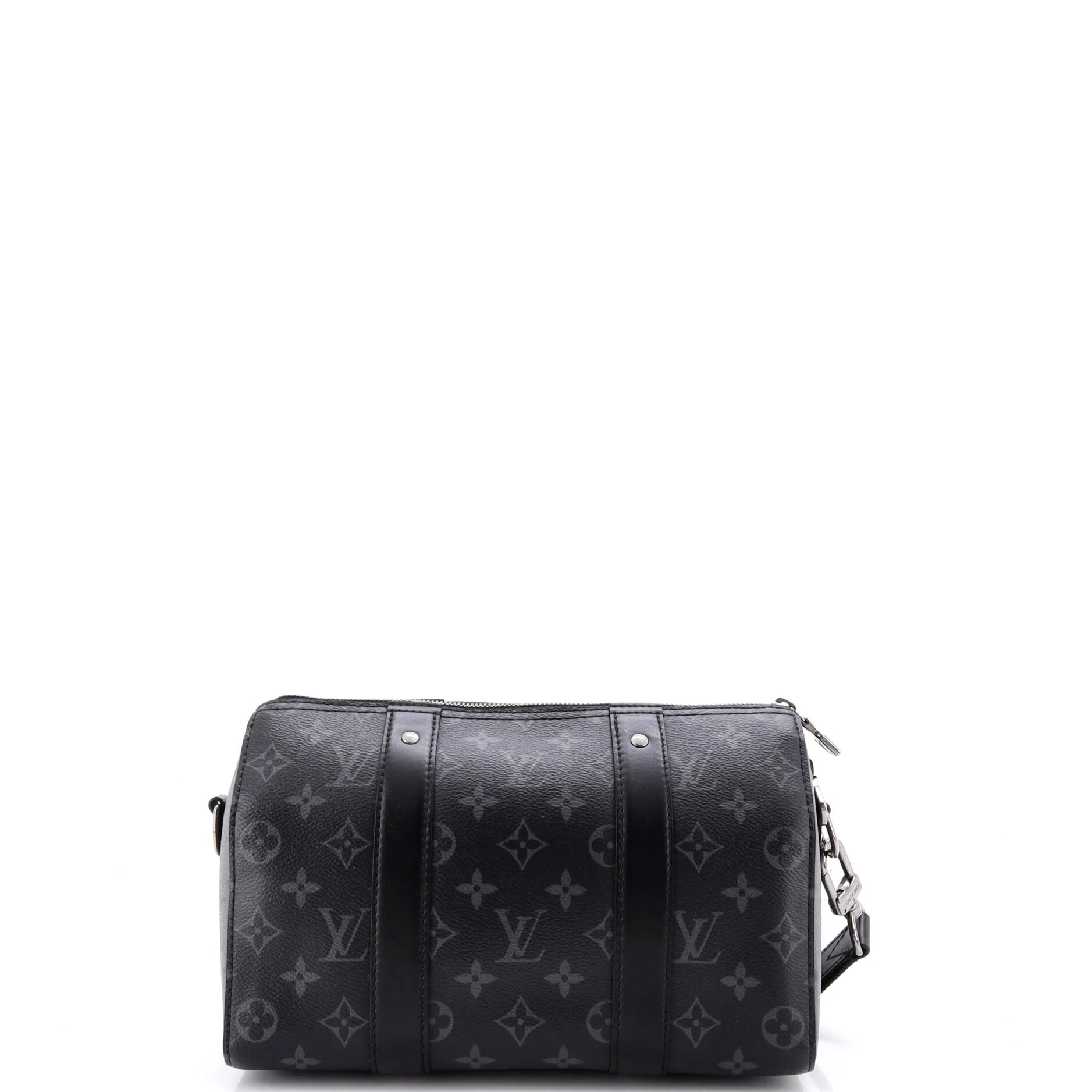 City Keepall Bag Reverse Monogram Eclipse Canvas - Image 3
