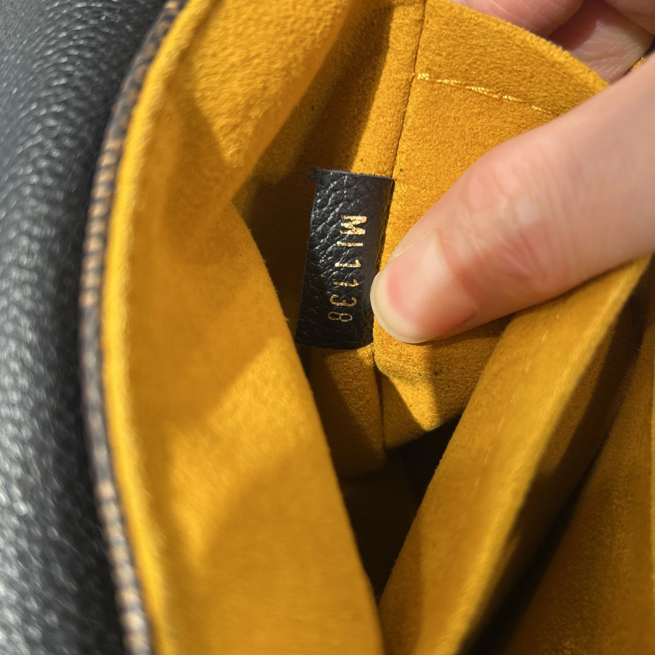 Clapton Handbag Damier and Leather PM - Image 9