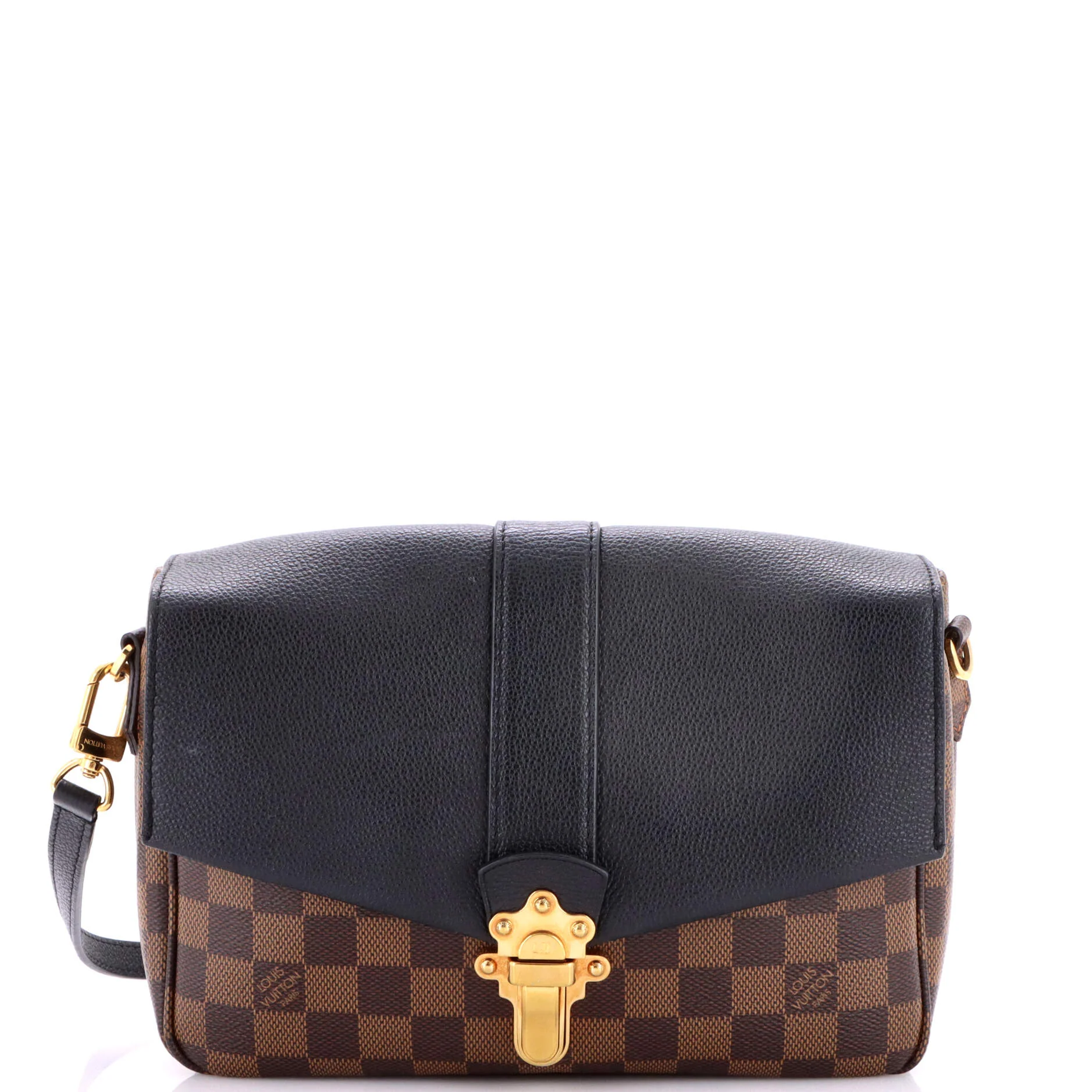 Clapton Handbag Damier and Leather PM