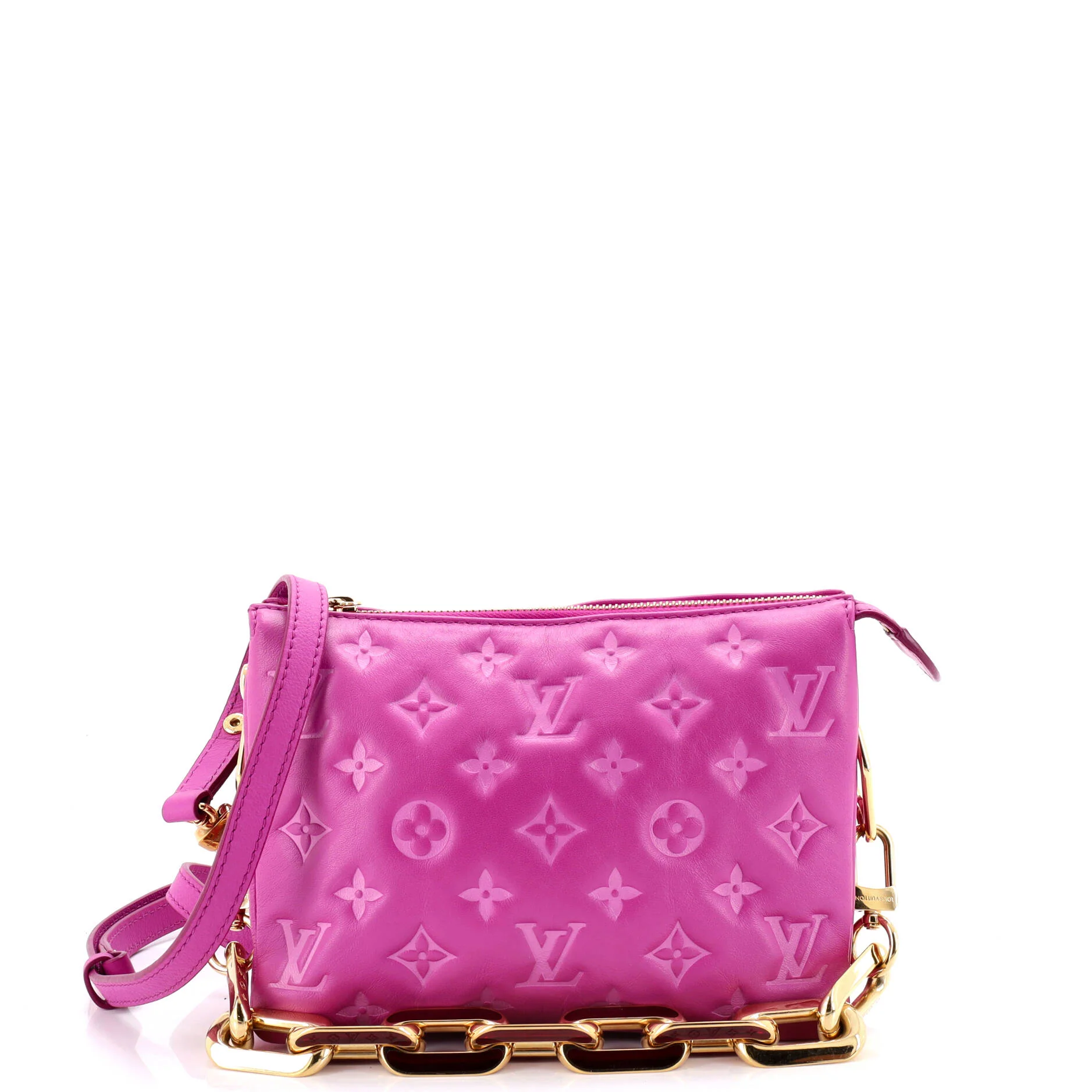 Coussin Bag Monogram Embossed Lambskin BB