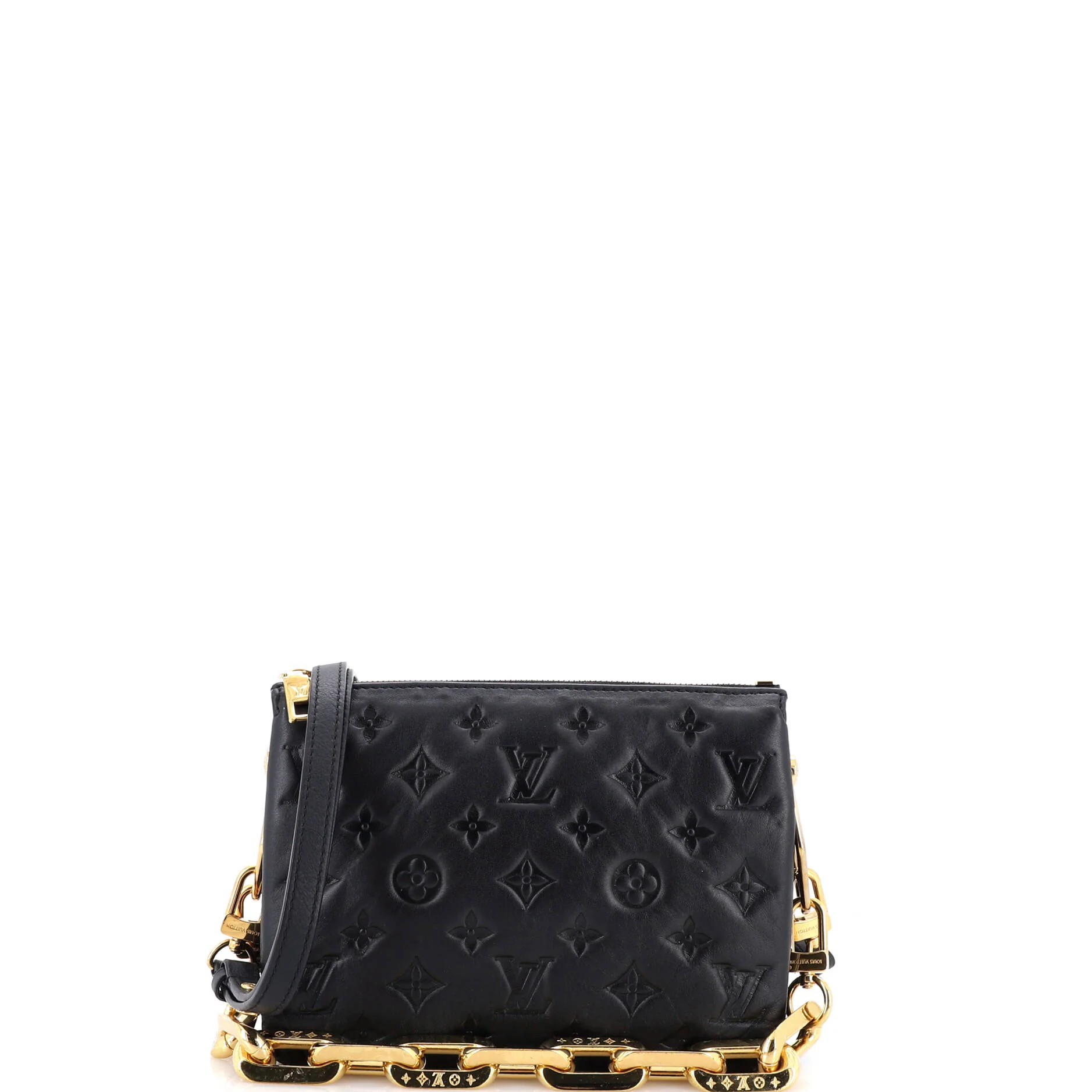 Coussin Bag Monogram Embossed Lambskin BB