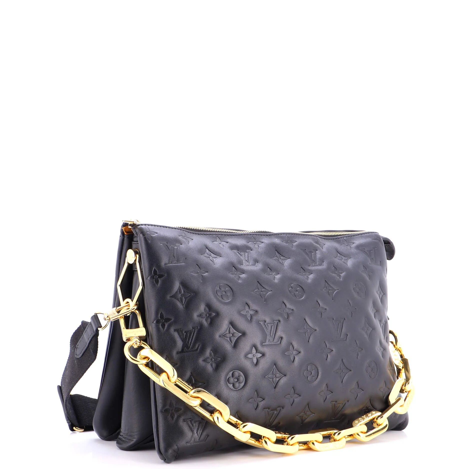 Coussin Bag Monogram Embossed Lambskin MM - Image 2