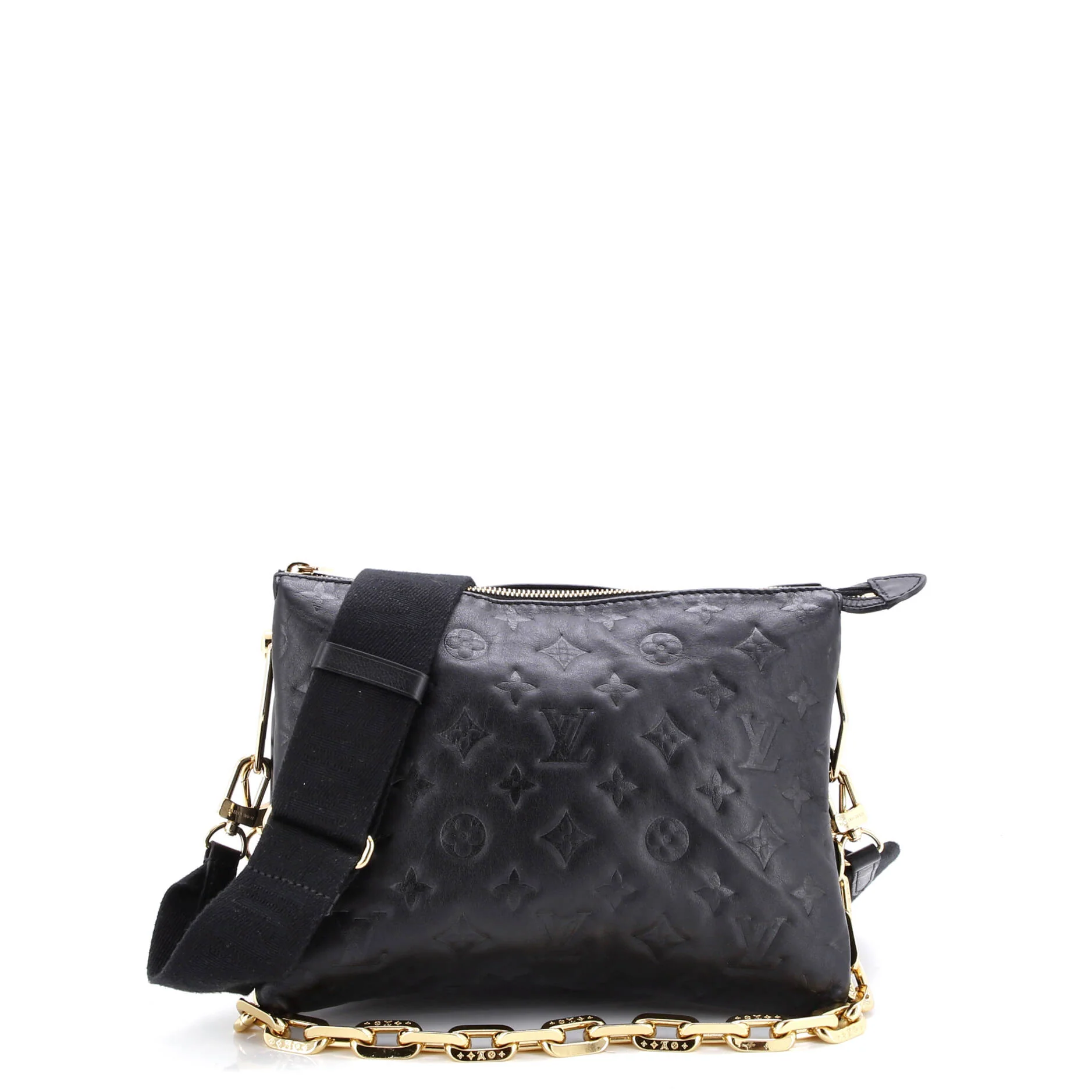 Coussin Bag Monogram Embossed Lambskin PM