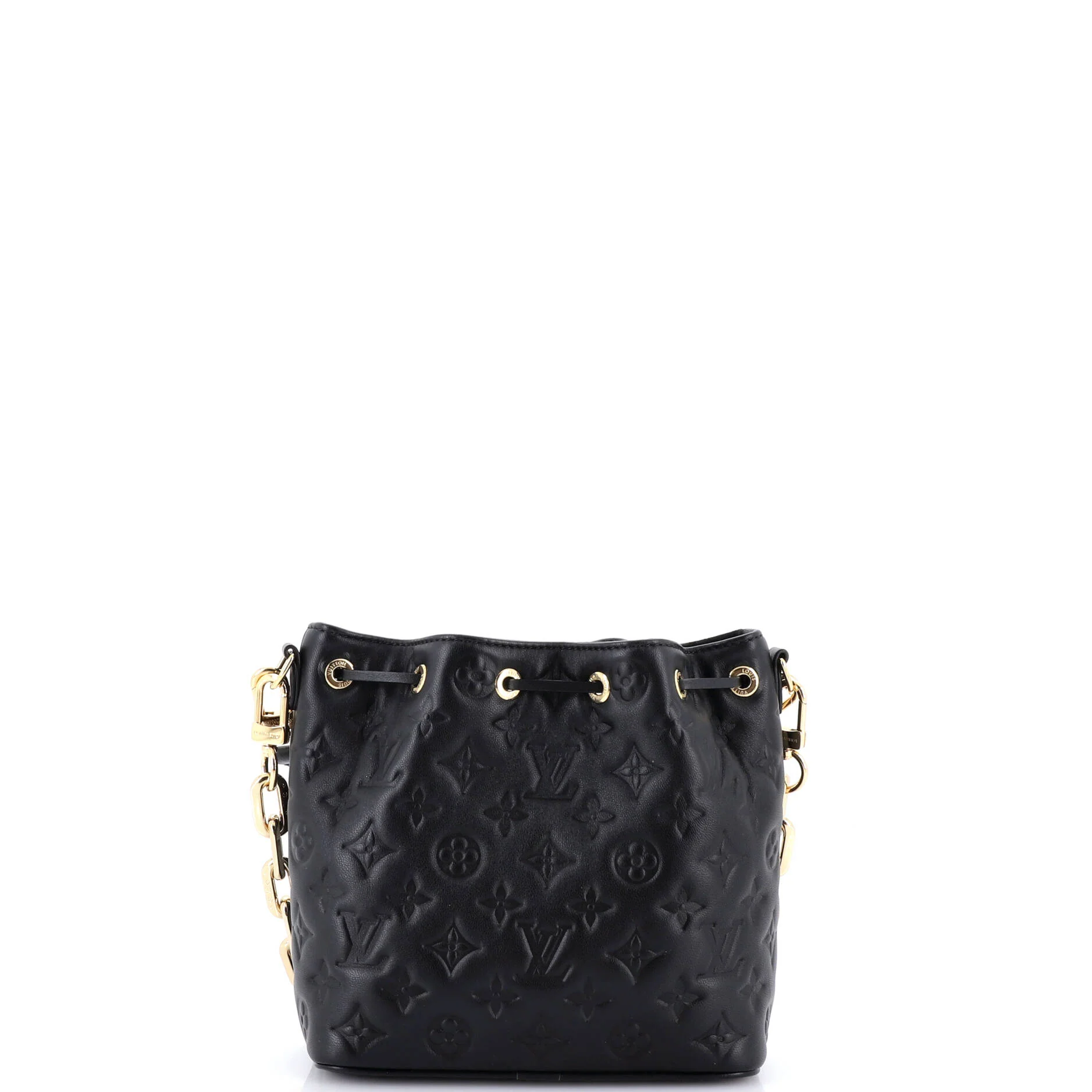 Coussin Bucket Bag Monogram Embossed Lambskin - Image 3