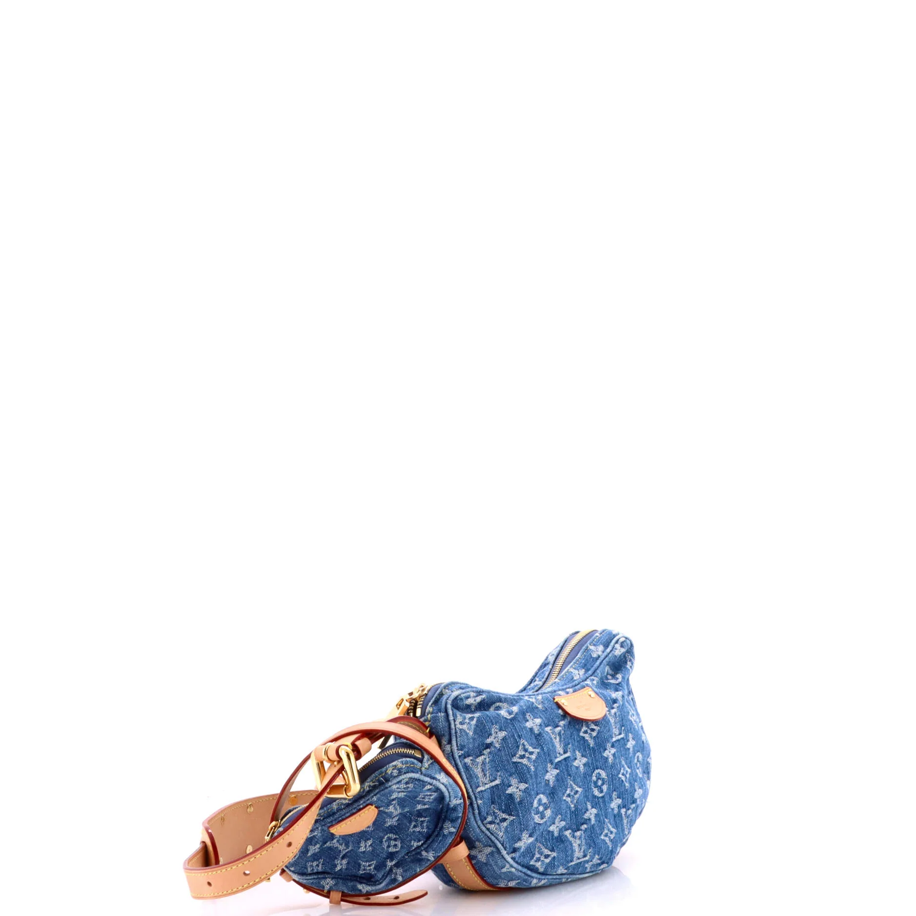 Croissant NM Handbag Monogram Denim MM - Image 2