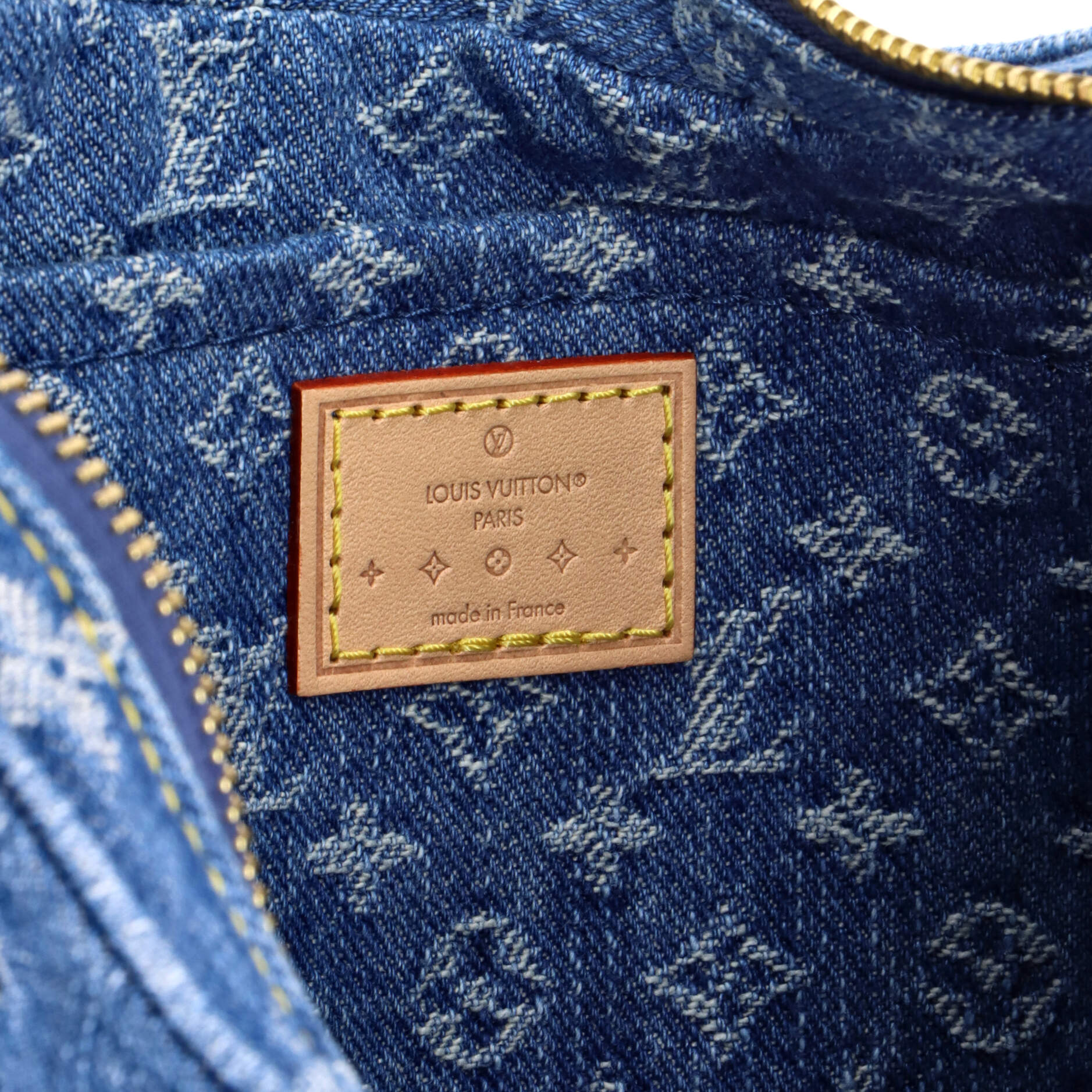Croissant NM Handbag Monogram Denim MM - Image 8