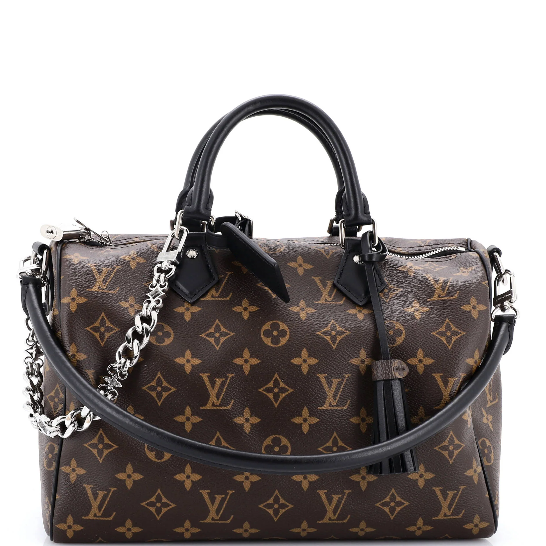 Dark Speedy Soft Bandouliere Bag Monogram Canvas 30