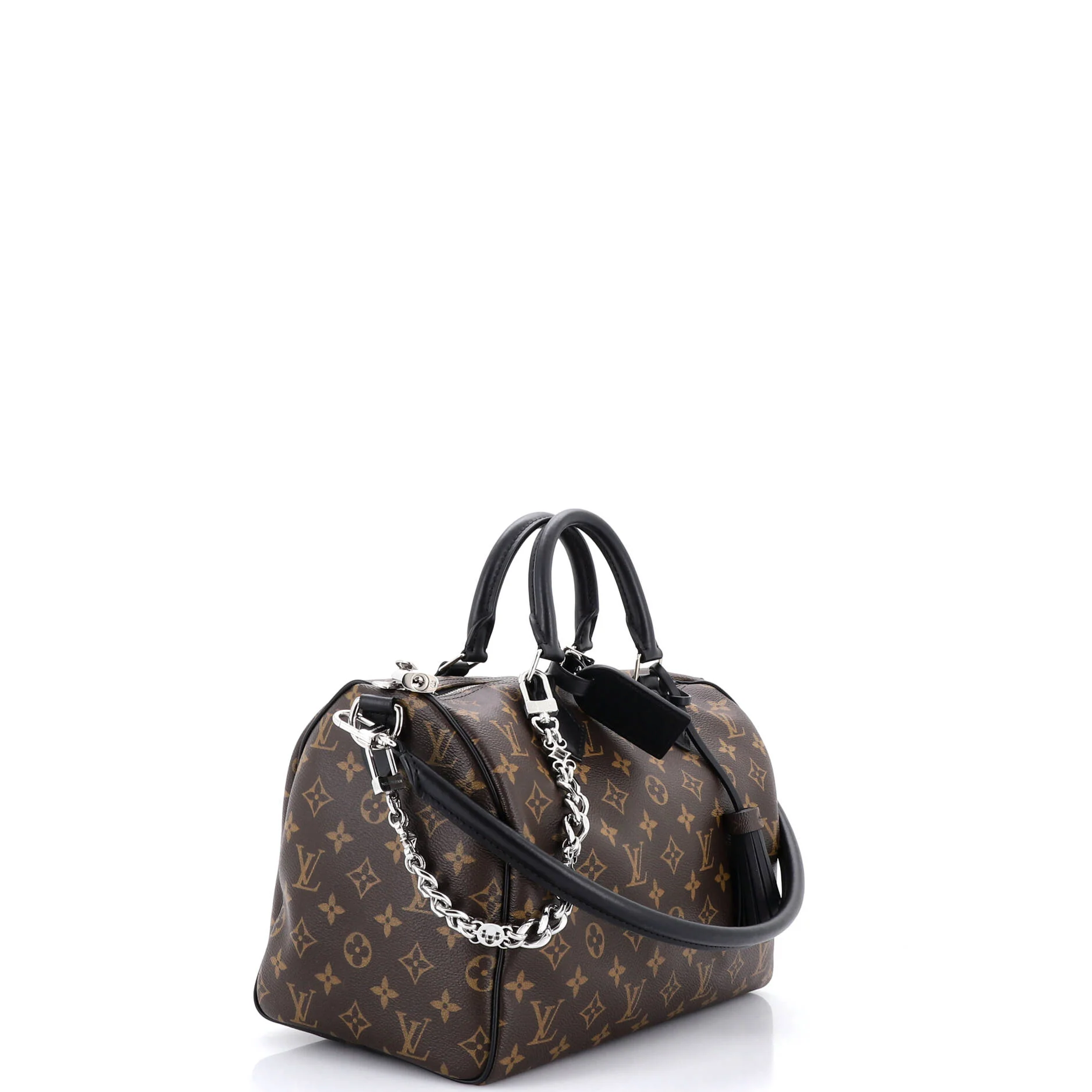 Dark Speedy Soft Bandouliere Bag Monogram Canvas 30 - Image 2