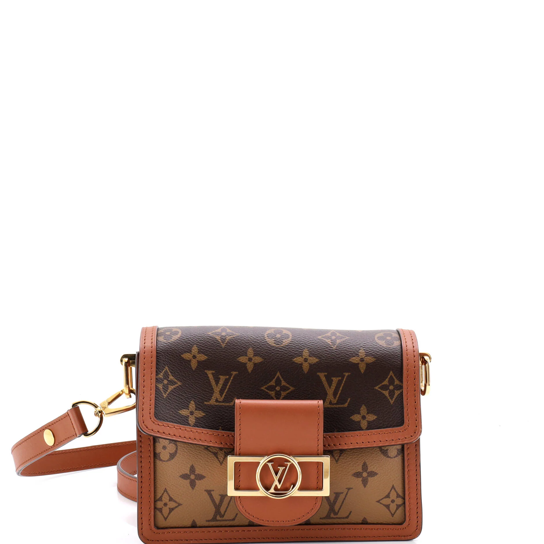 Dauphine Shoulder Bag Reverse Monogram Canvas Mini