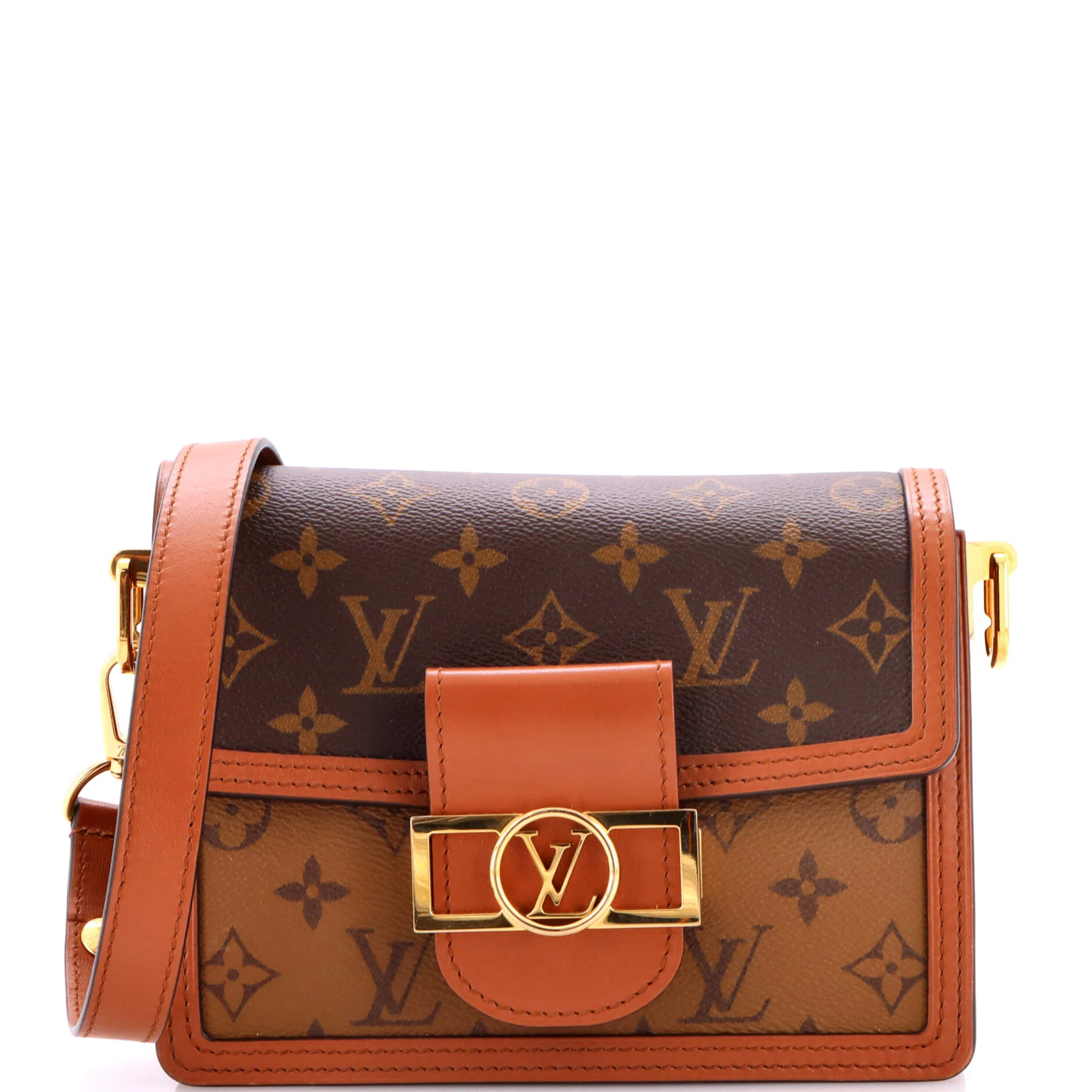 Dauphine Shoulder Bag Reverse Monogram Canvas Mini